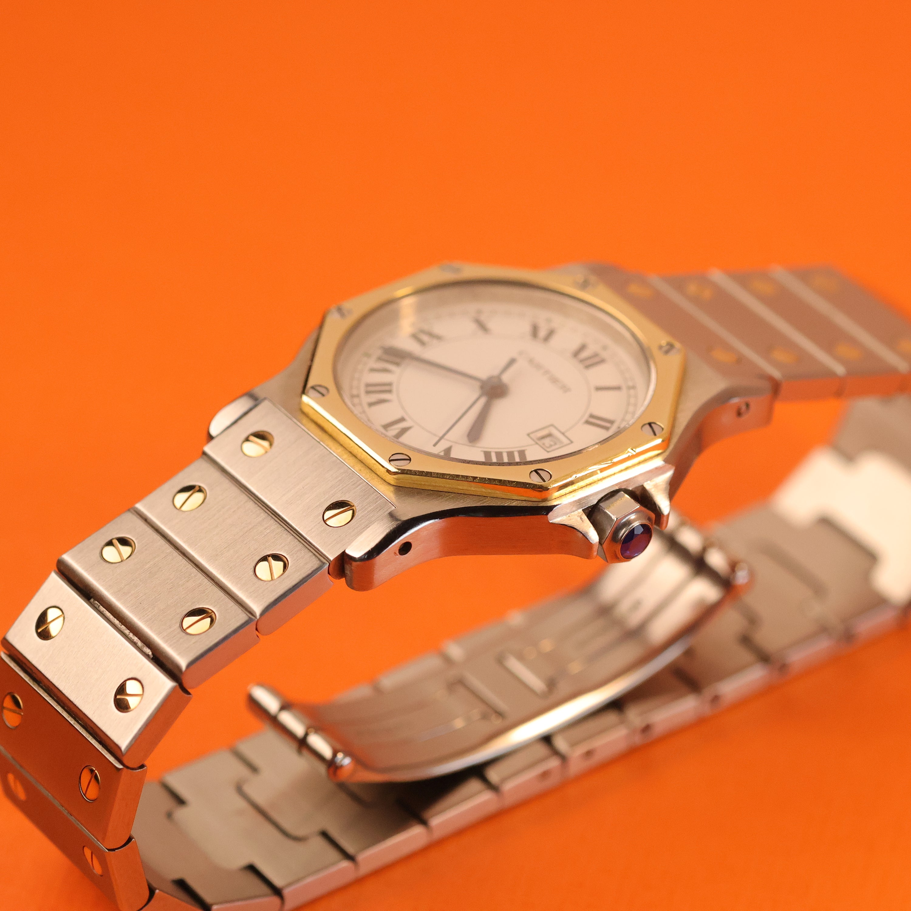 Cartier Santos Octagon Ref. 2966 Steel and Gold