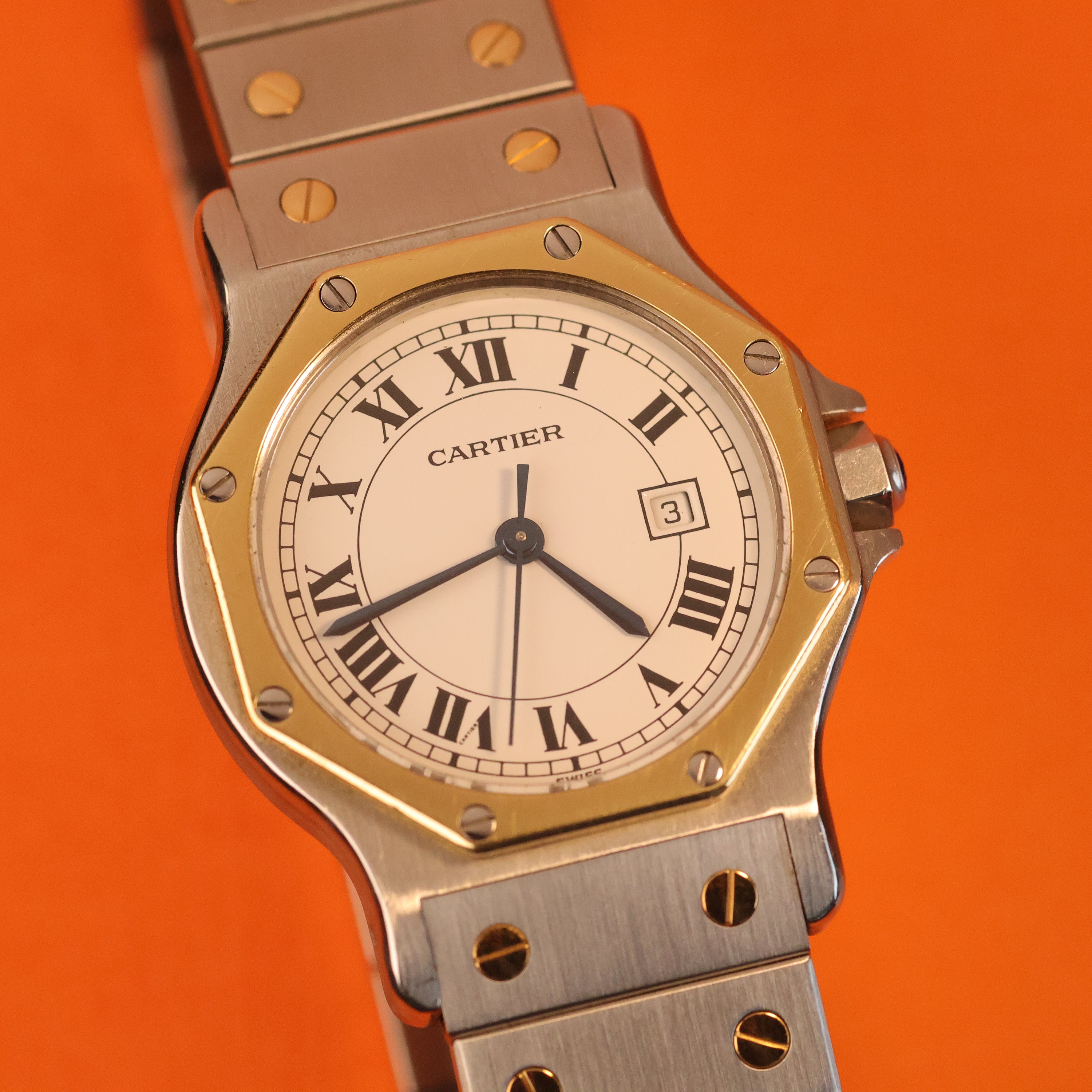 Cartier Santos Octagon Ref. 2966 Steel and Gold