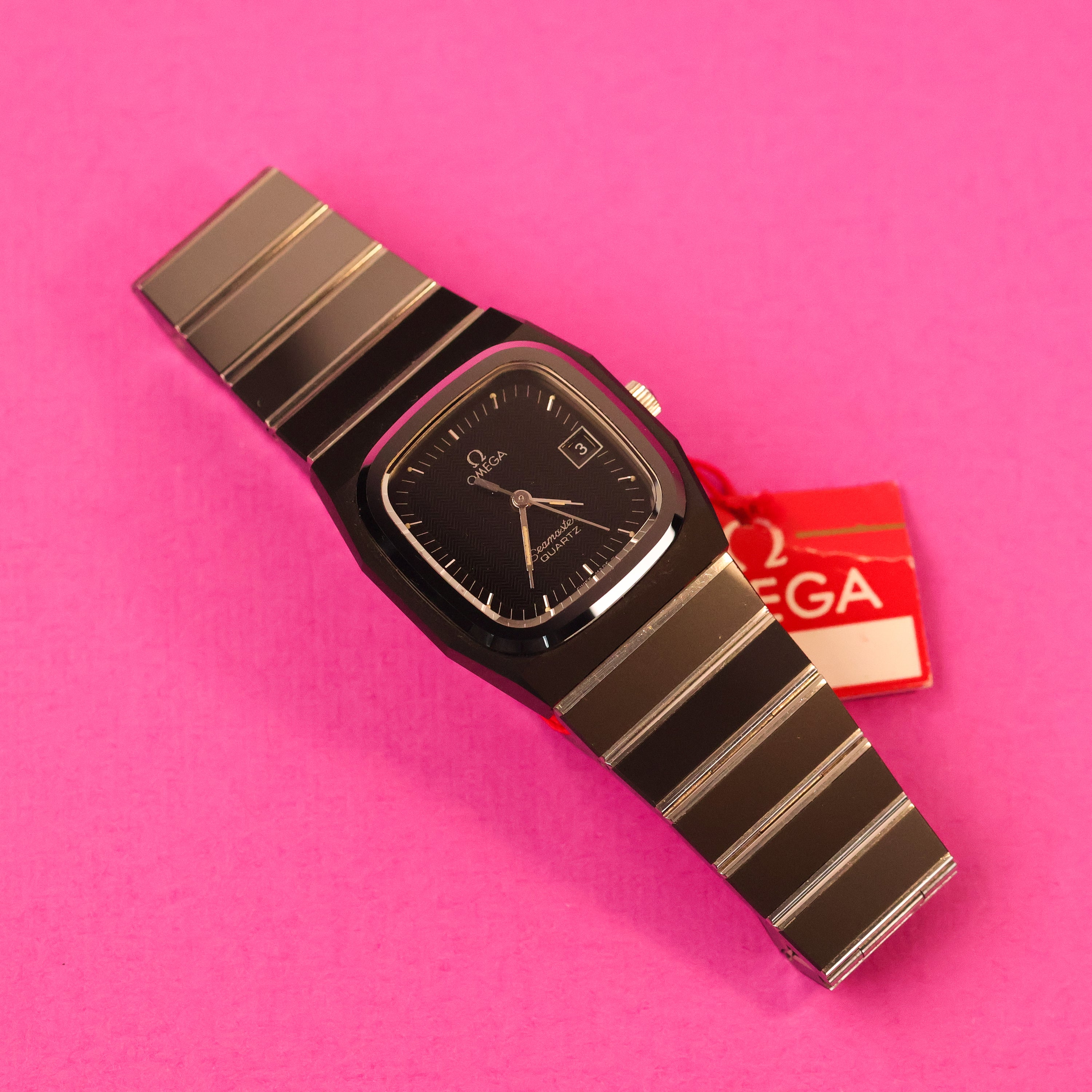 Omega Black Tulip Ceramic Ref. 1960249 Ladies