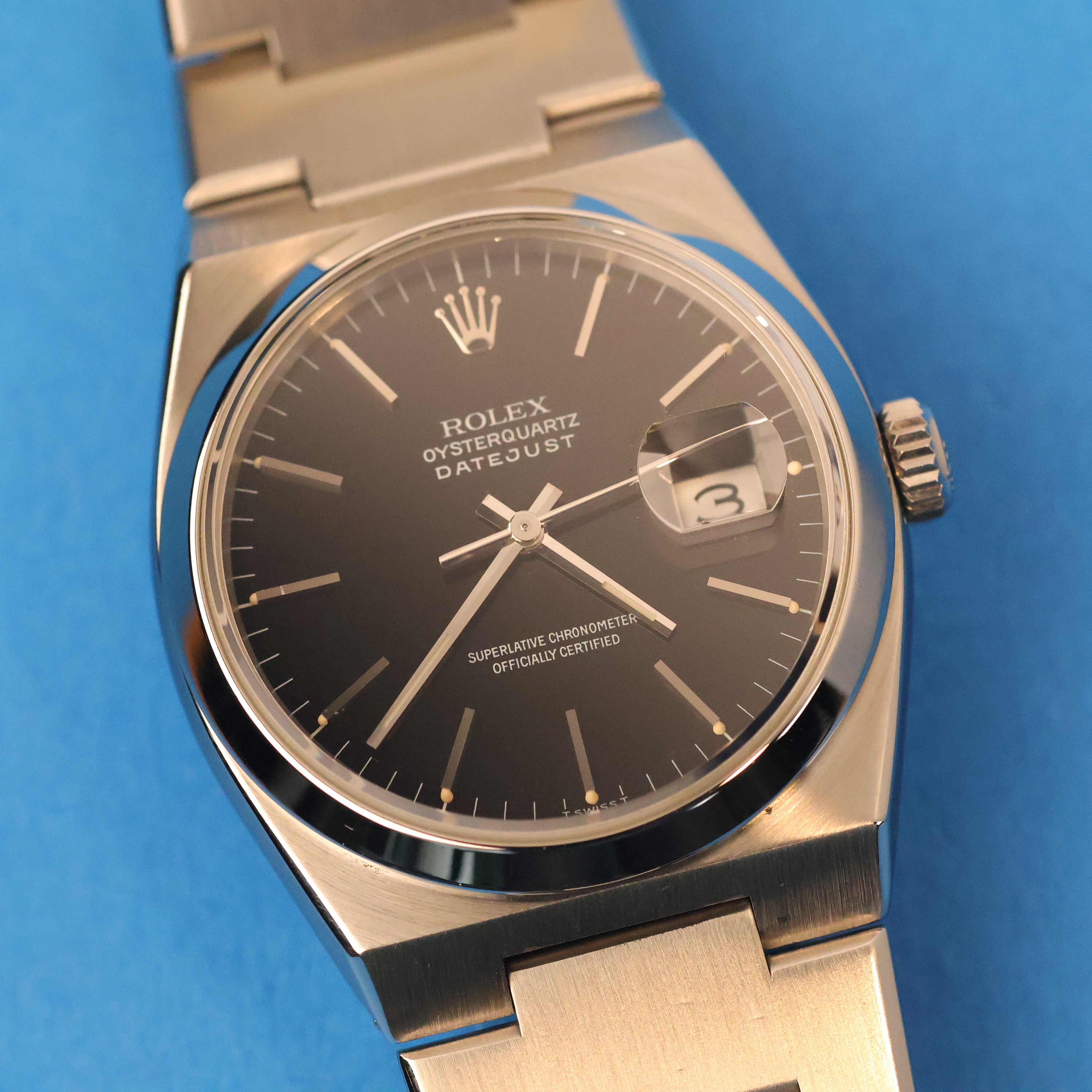 Rolex Datejust Oysterquartz Ref. 17000 Black Dial