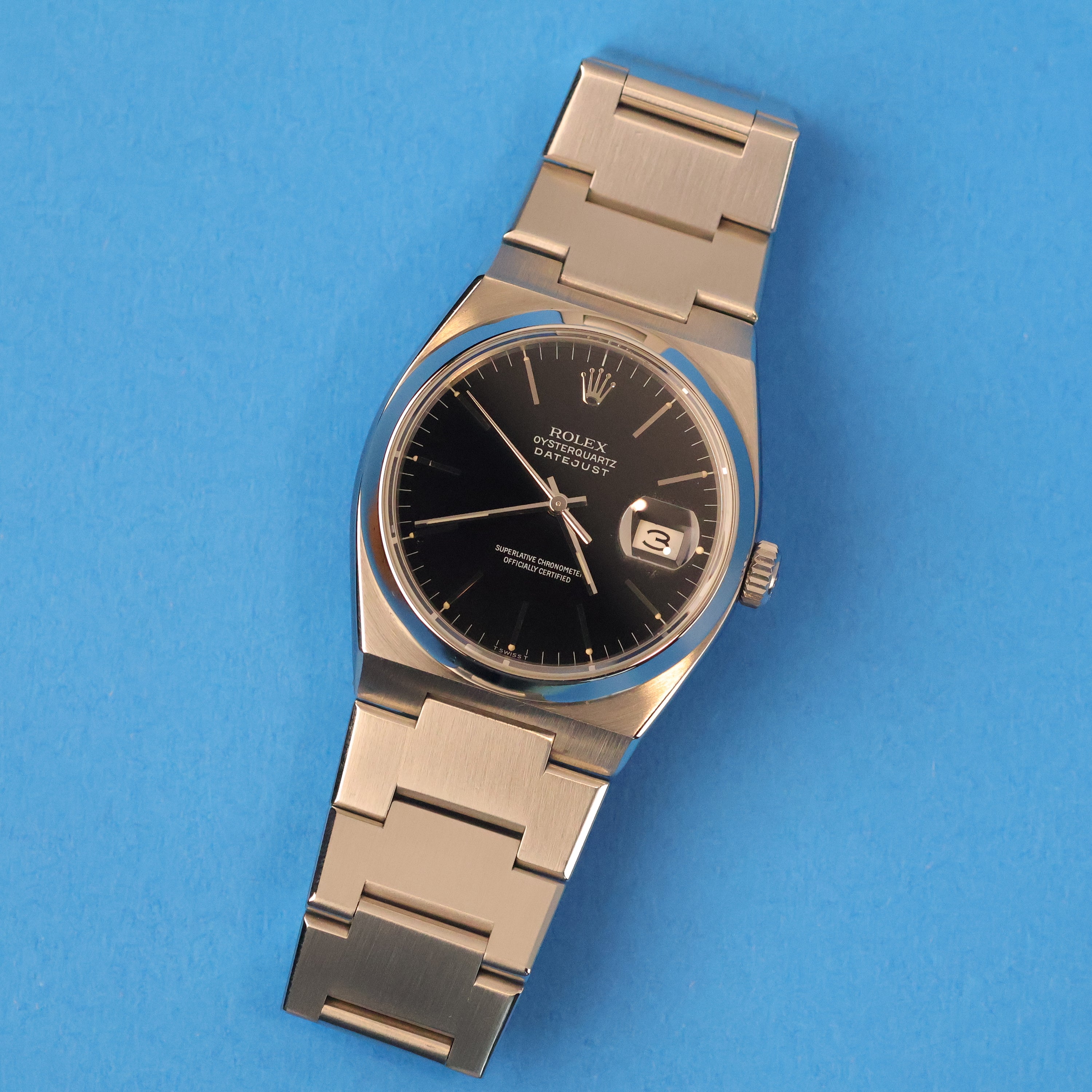 Rolex Datejust Oysterquartz Ref. 17000 Black Dial