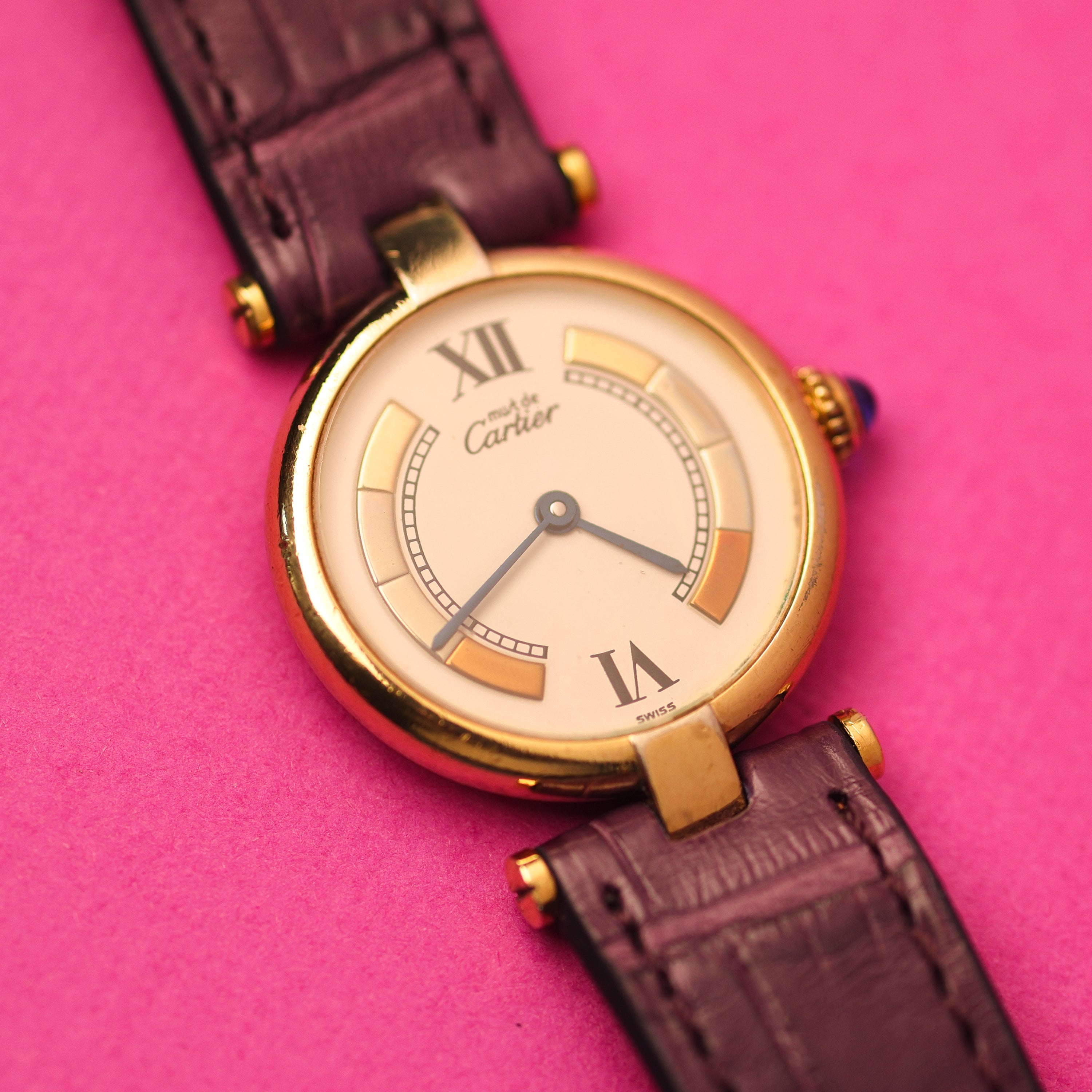 Cartier Must Vendome Ref. 590004 White Trinity Dial