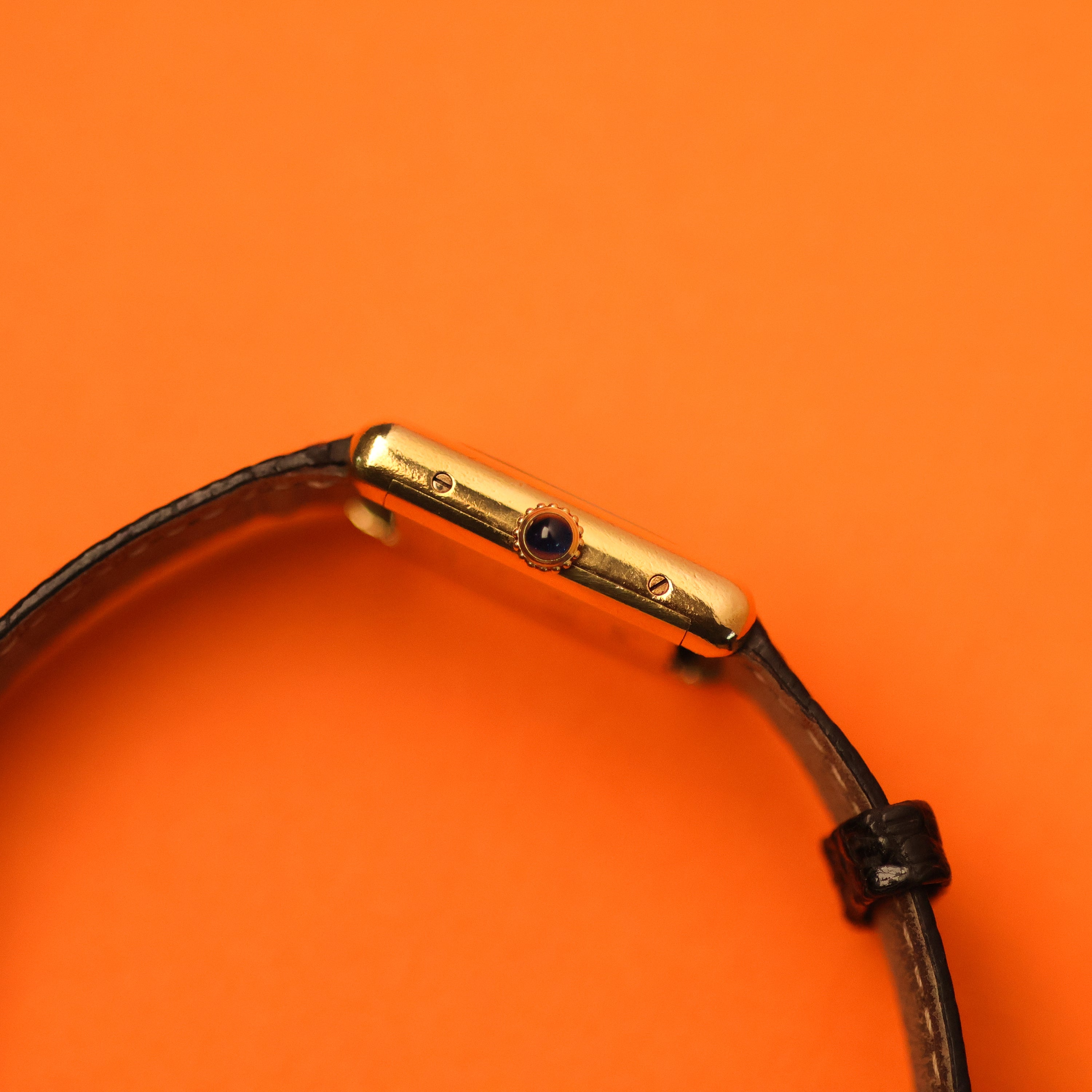 Cartier Must Tank Small Black (Inverted) Dial Box and Papers