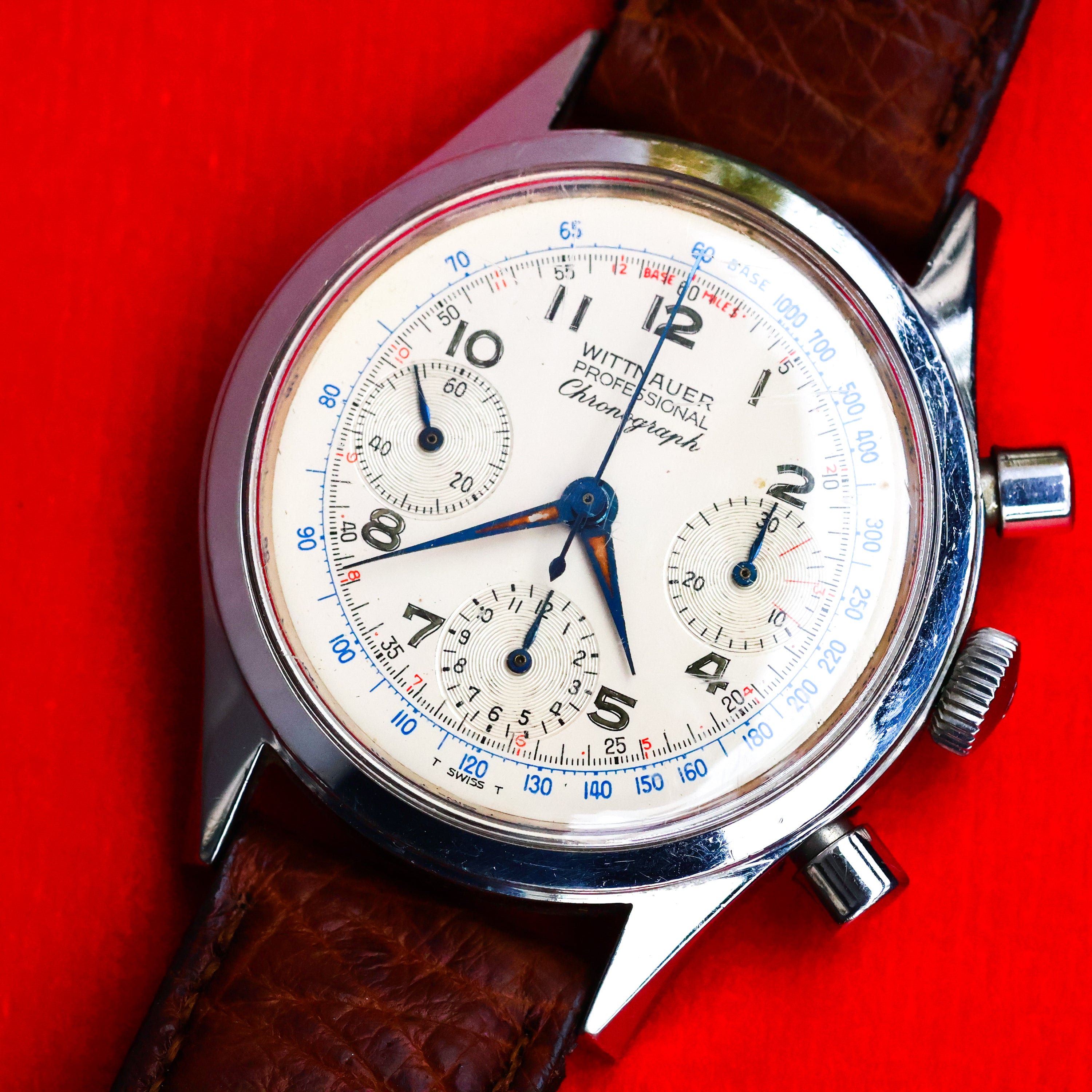 Wittnauer Professional Chronograph Steel Valjoux 72