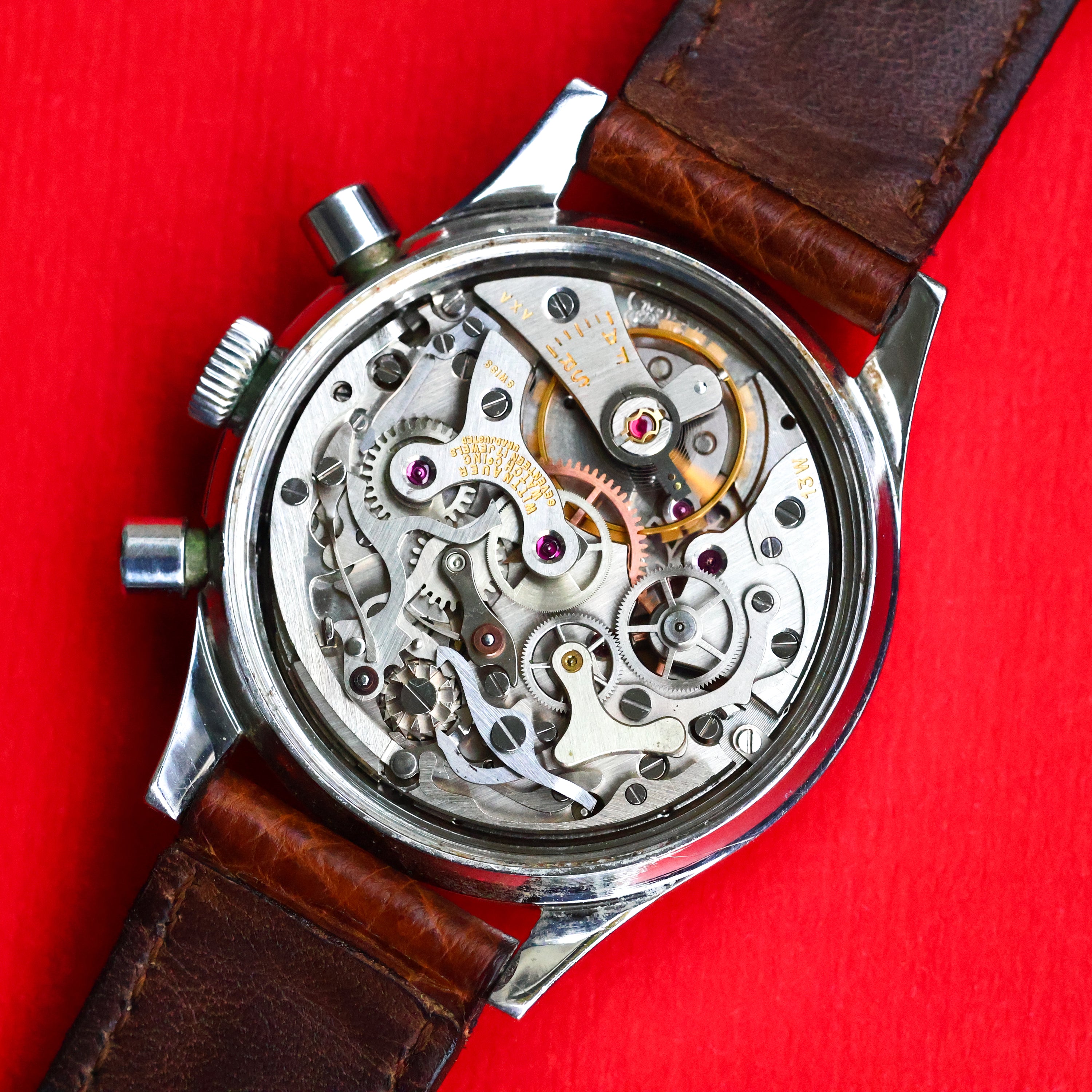 Wittnauer Professional Chronograph Steel Valjoux 72