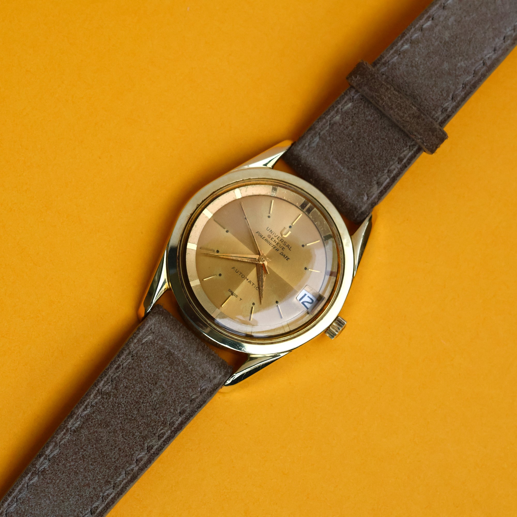 Universal Geneve Polerouter Ref. 204605/7 Gold Plated