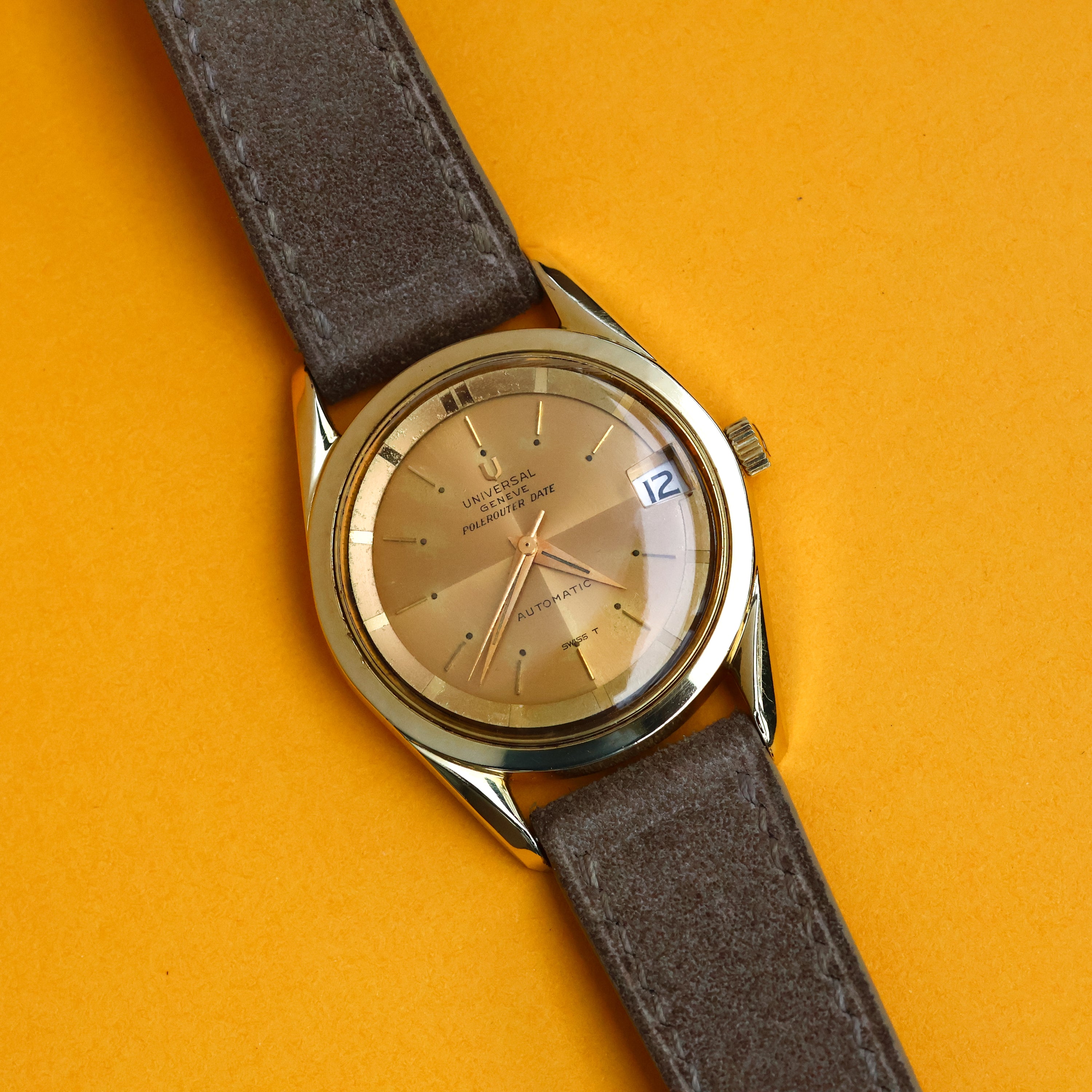 Universal Geneve Polerouter Ref. 204605/7 Gold Plated