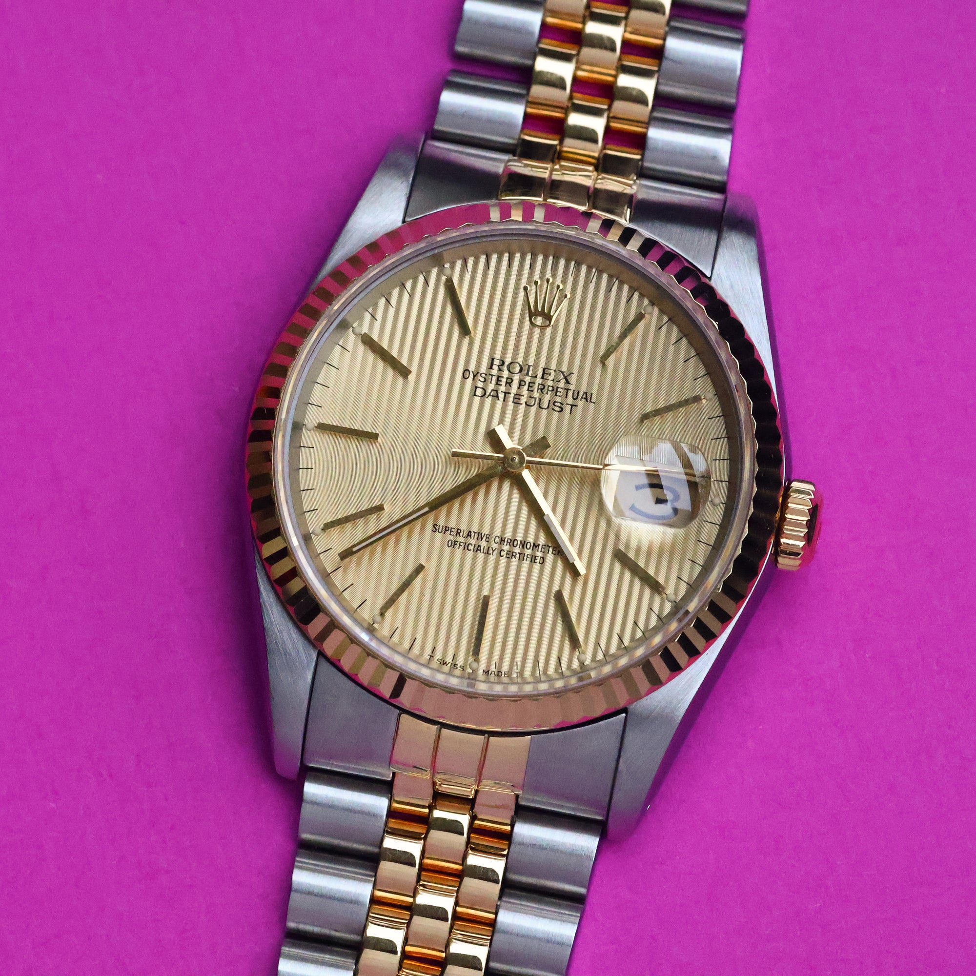 Rolex Datejust Ref. 16233 Tapestry Dial Full-Set