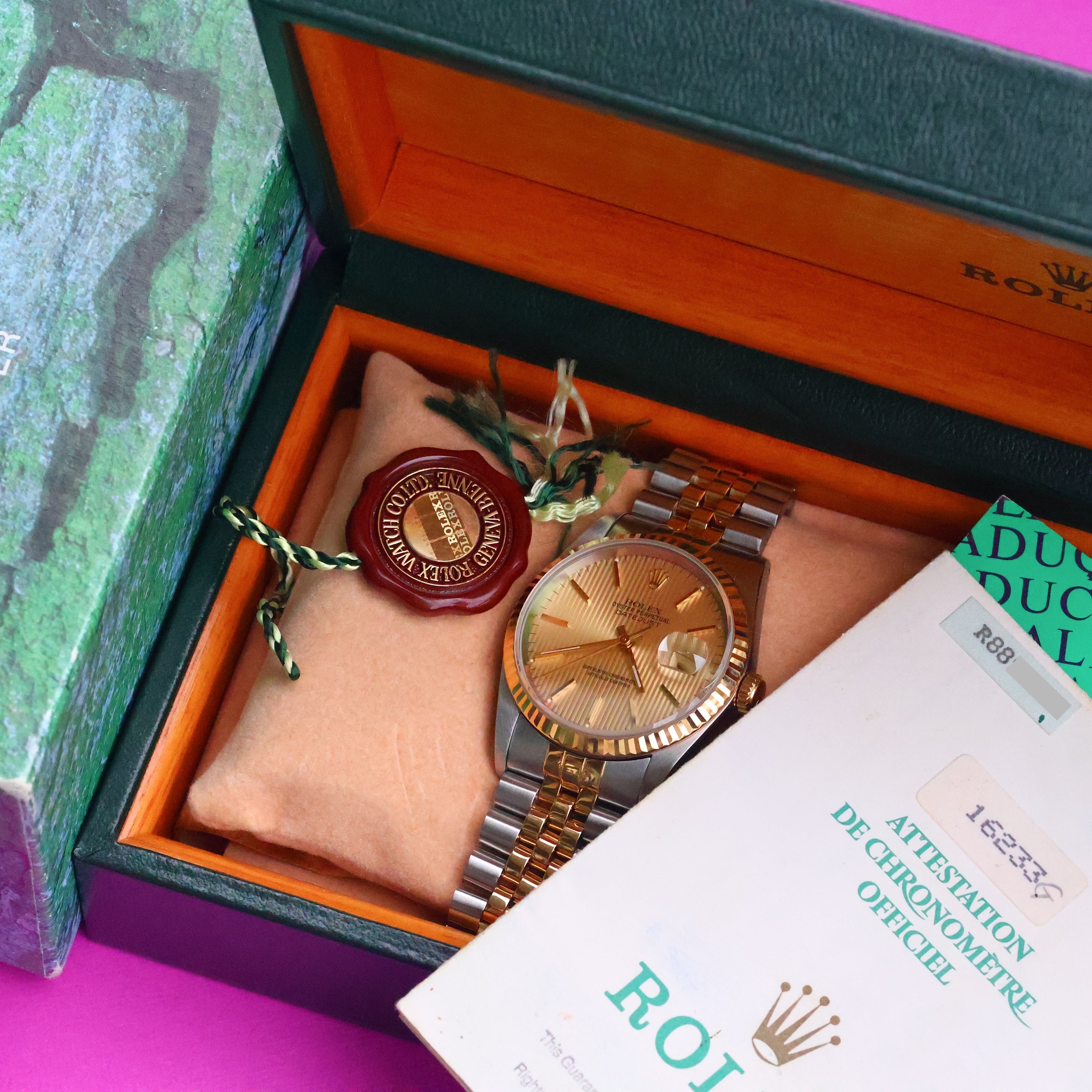 Rolex Datejust Ref. 16233 Tapestry Dial Full-Set