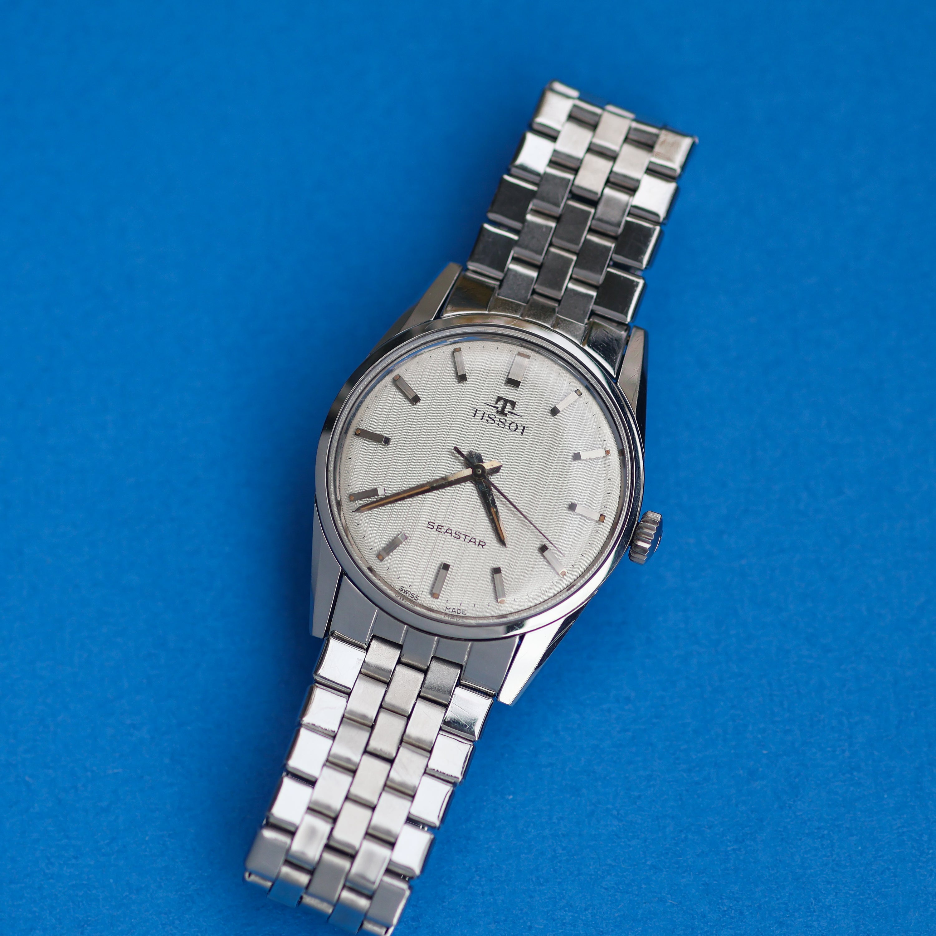Tissot Seastar Vertical Brush Dial 1960s Gay Frères Bracelet