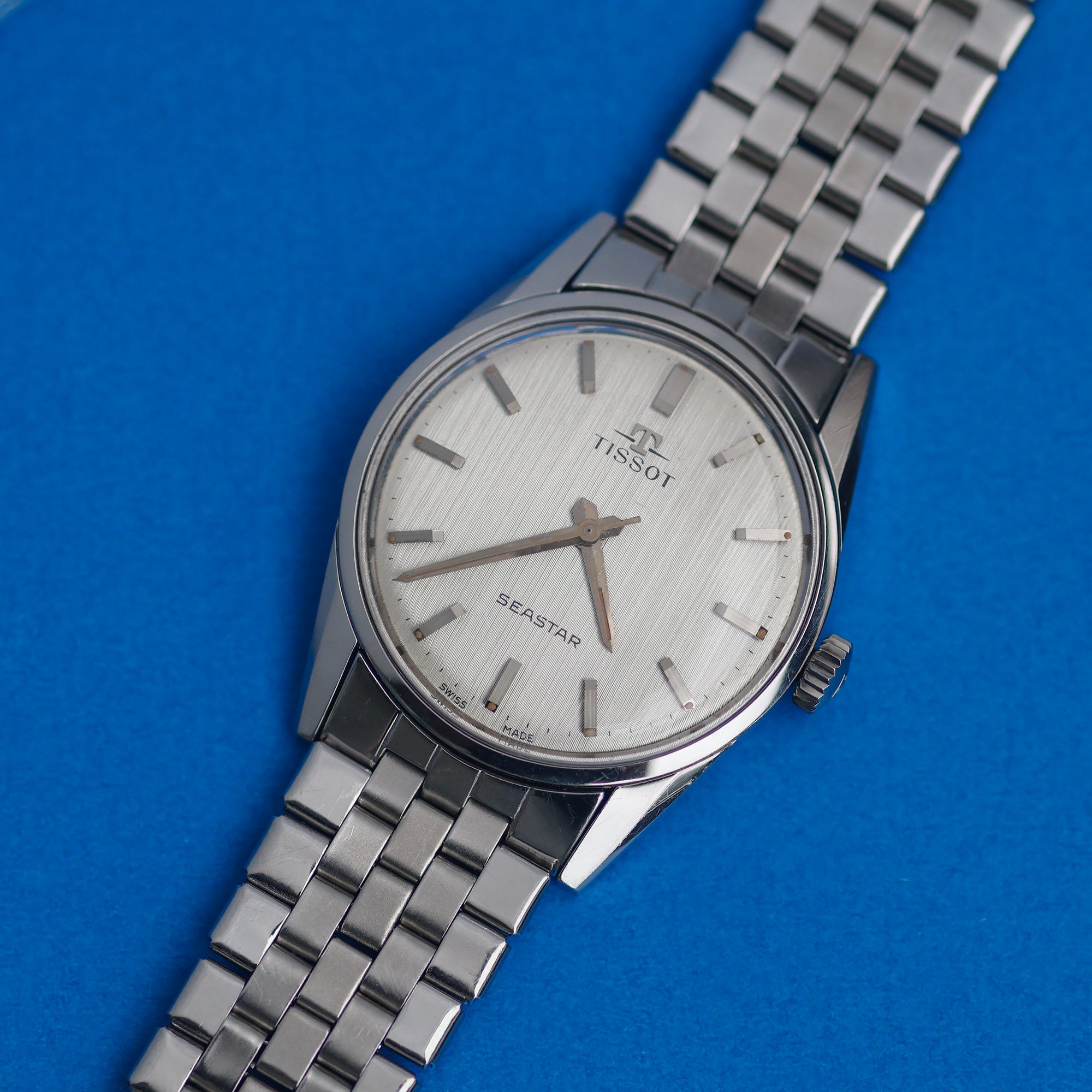Tissot Seastar Vertical Brush Dial 1960s Gay Frères Bracelet