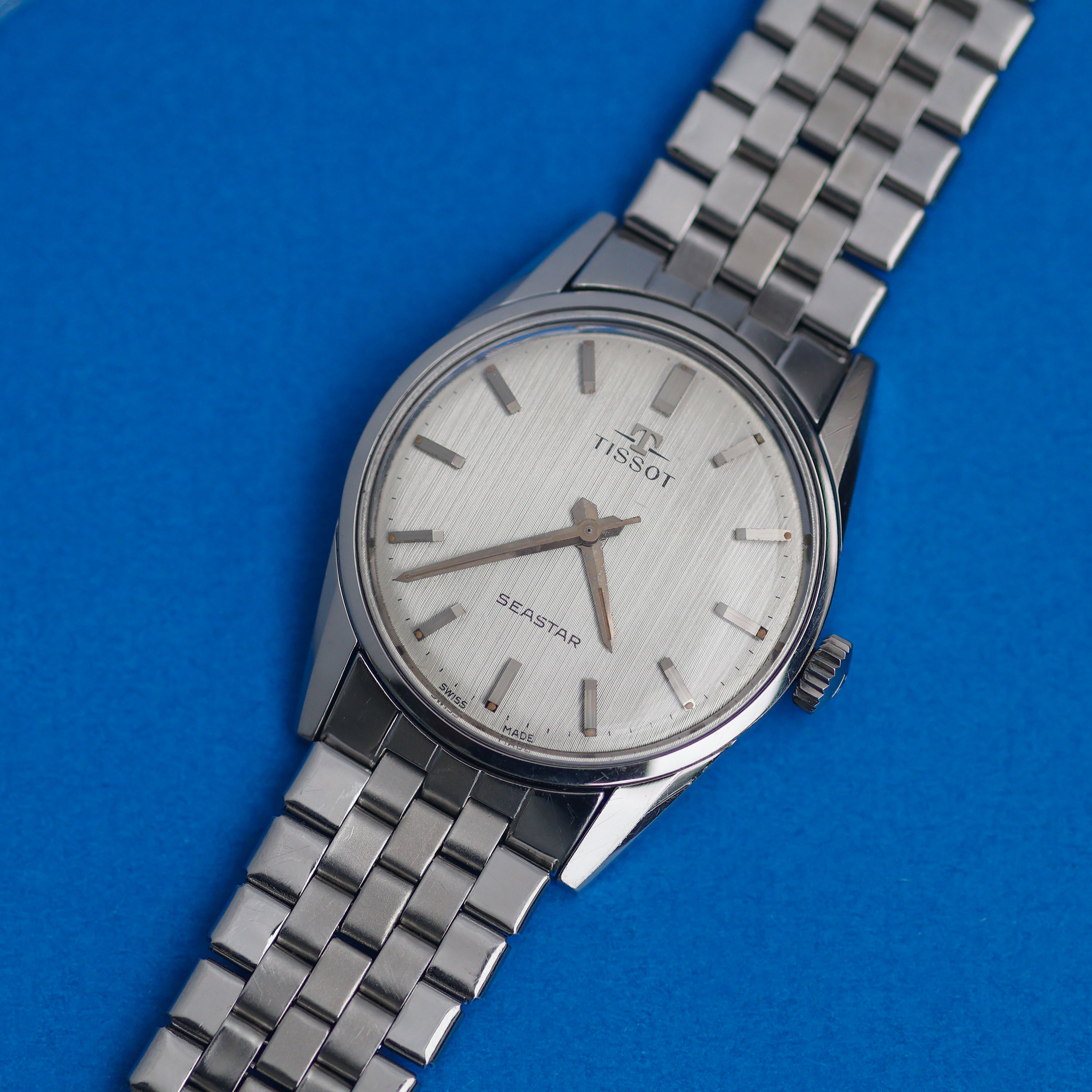 Tissot Seastar Vertical Brush Dial 1960s Gay Frères Bracelet