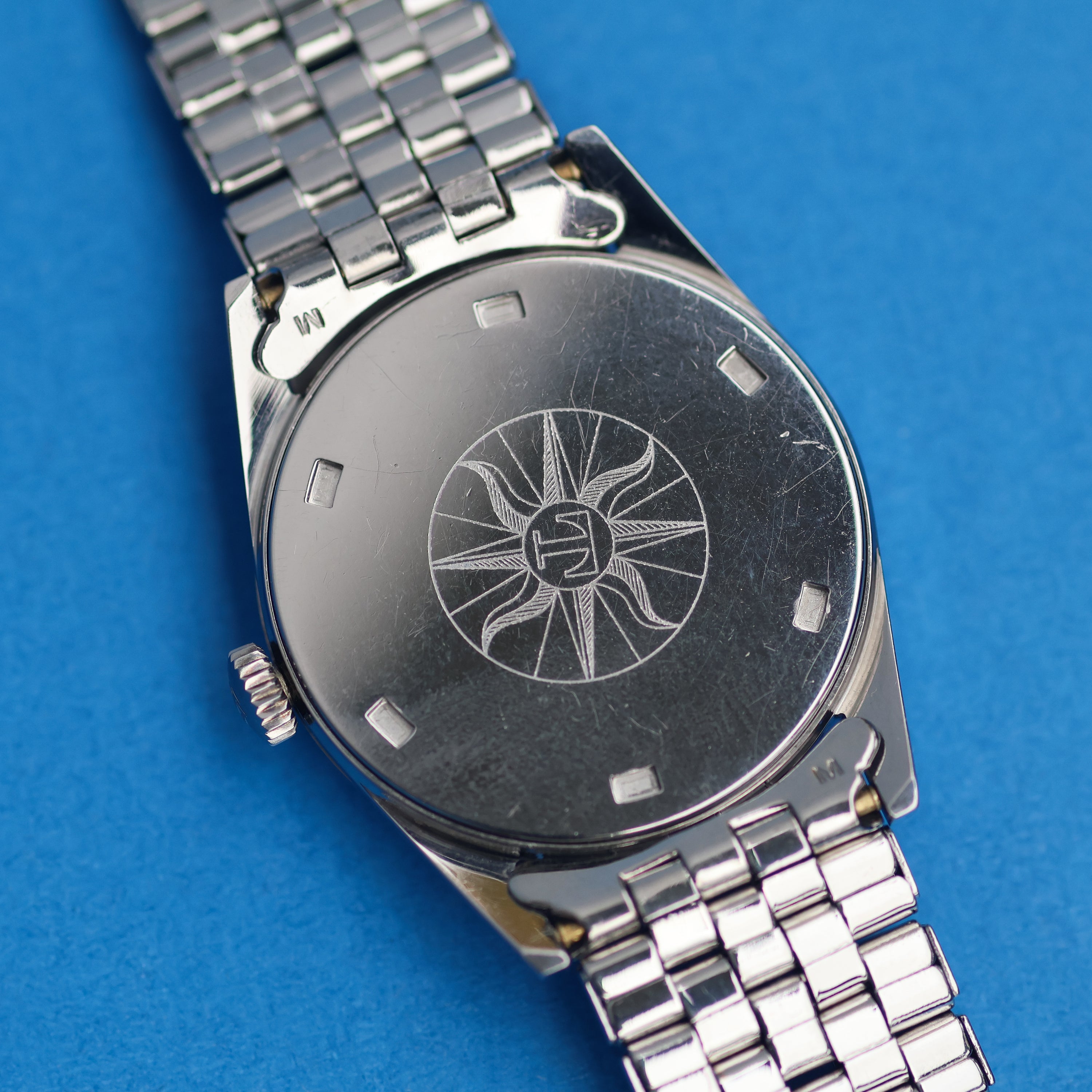 Tissot Seastar Vertical Brush Dial 1960s Gay Frères Bracelet