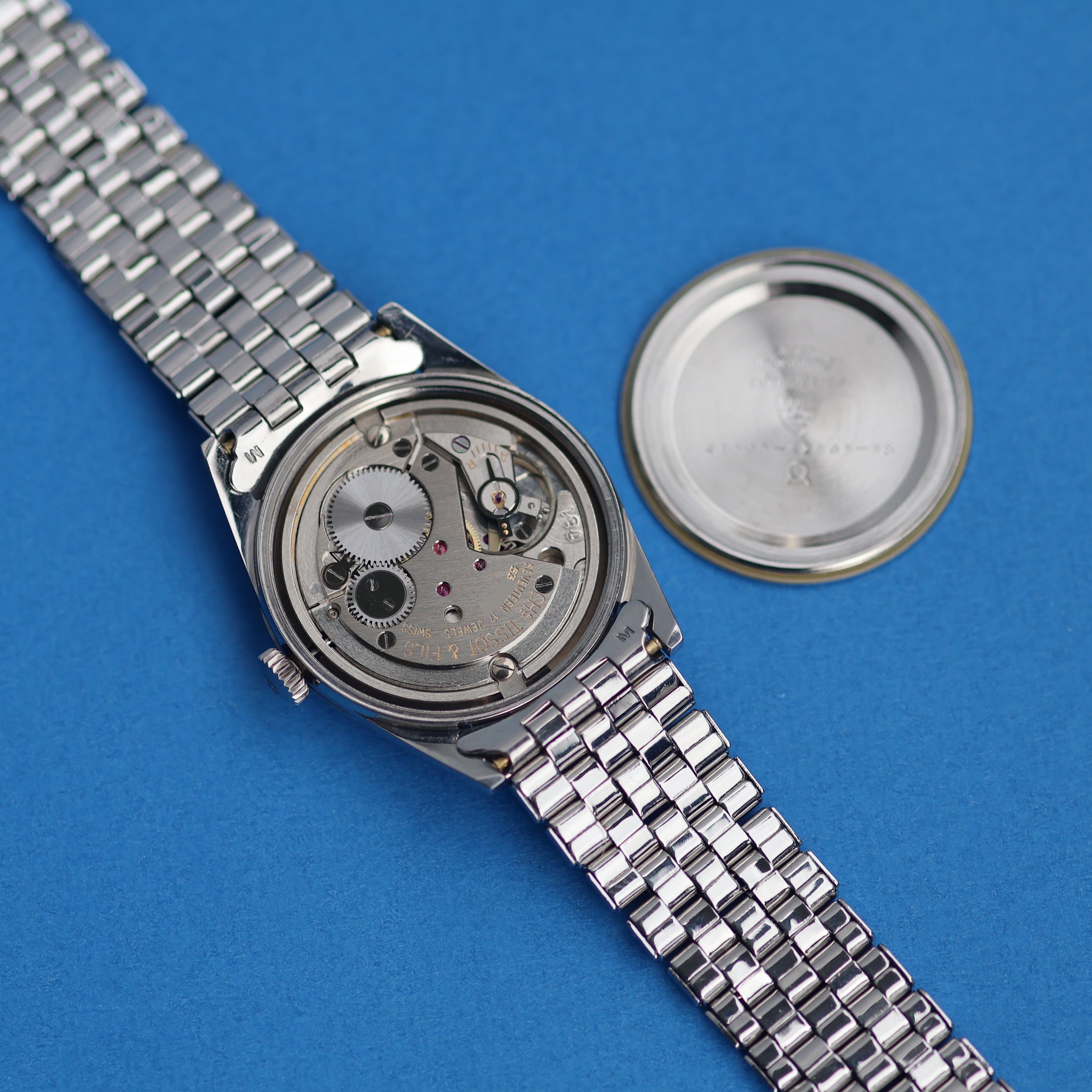 Tissot Seastar Vertical Brush Dial 1960s Gay Frères Bracelet