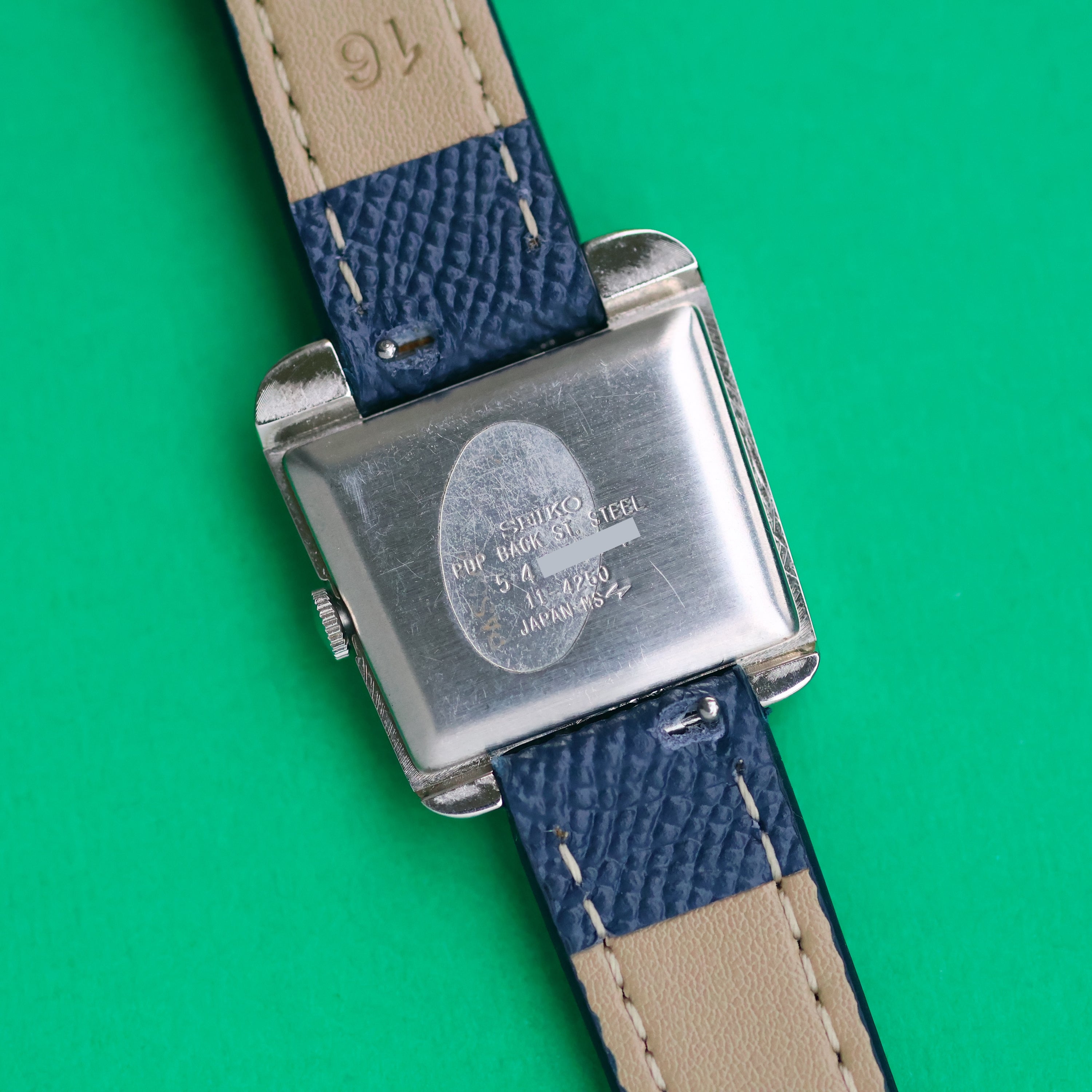 Seiko Trapezoid Ref. 11-4250 Steel Blue Dial