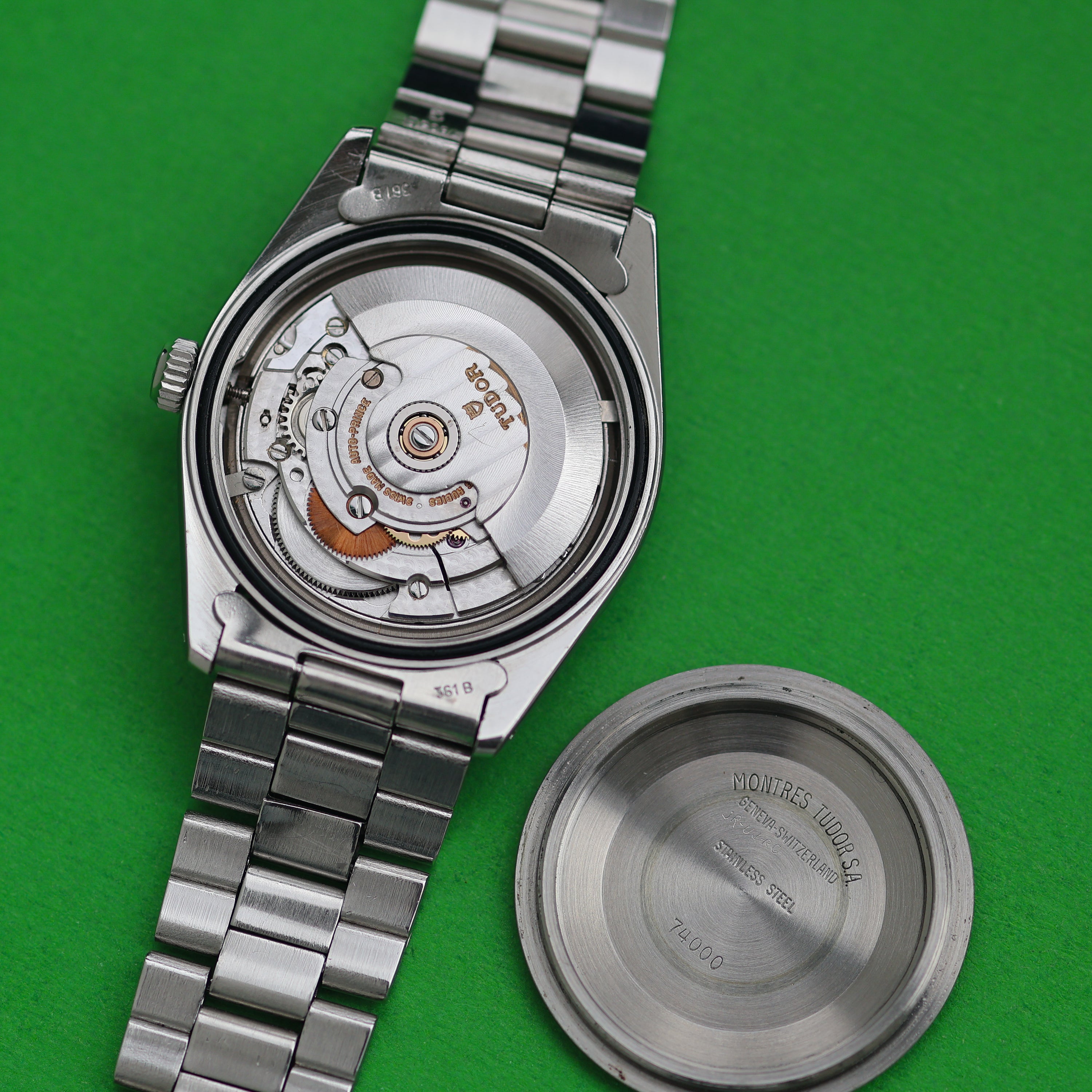 Tudor Oysterdate Ref. 74000N Linen Dial