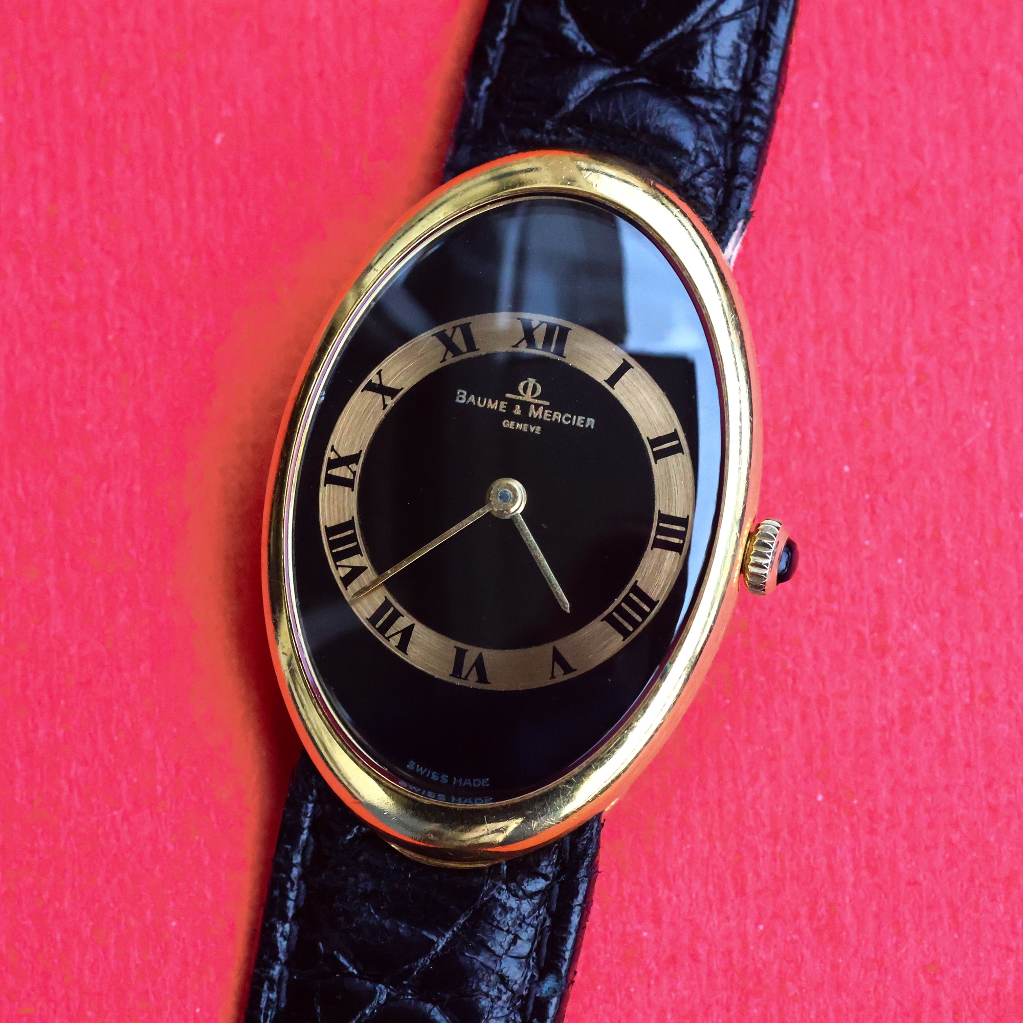 Baume & Mercier 'Baignoire' Ref. 37055 in 18K Yellow Gold