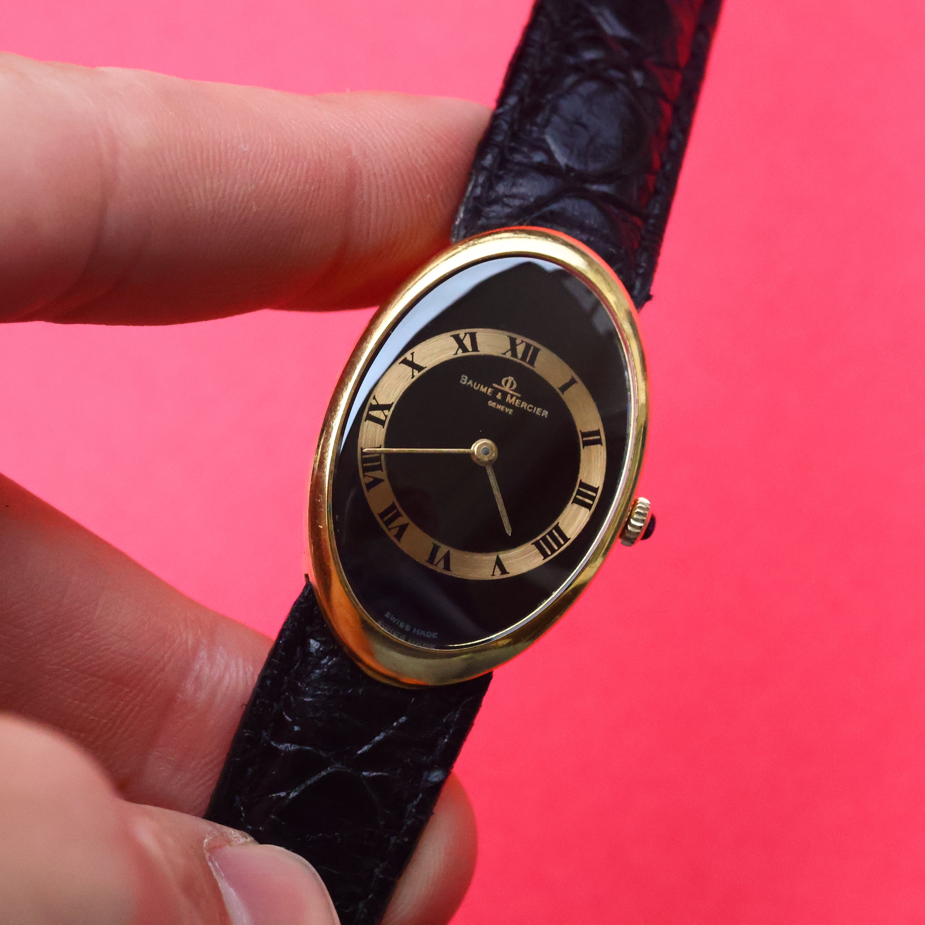 Baume & Mercier 'Baignoire' Ref. 37055 in 18K Yellow Gold