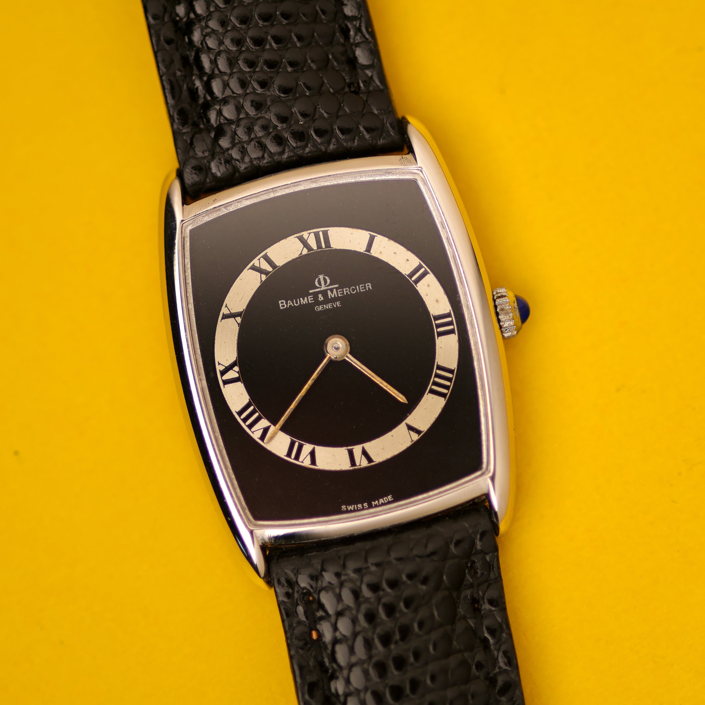 Baume & Mercier Ref. 37061 White Gold Matte Black Dial