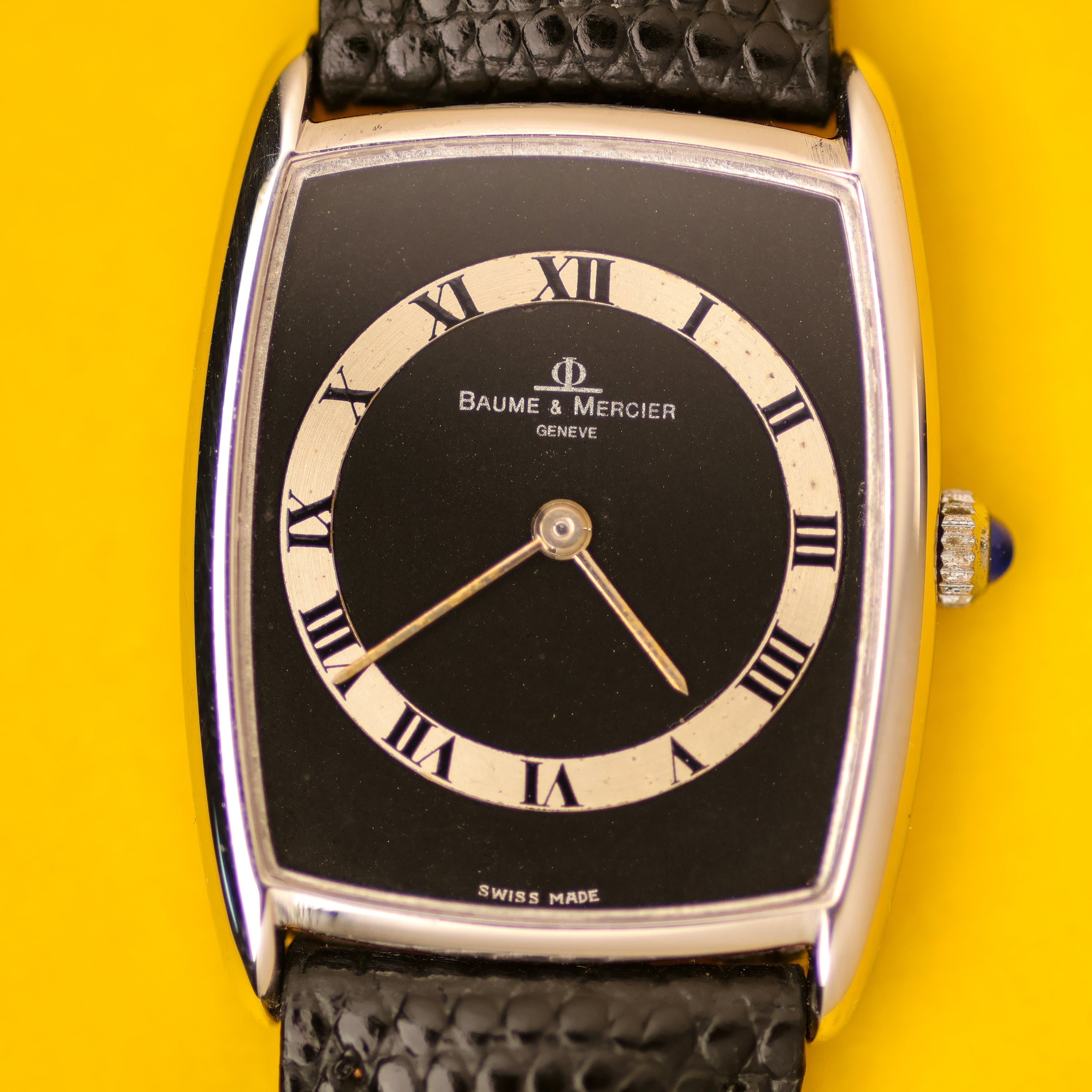 Baume & Mercier Ref. 37061 White Gold Matte Black Dial