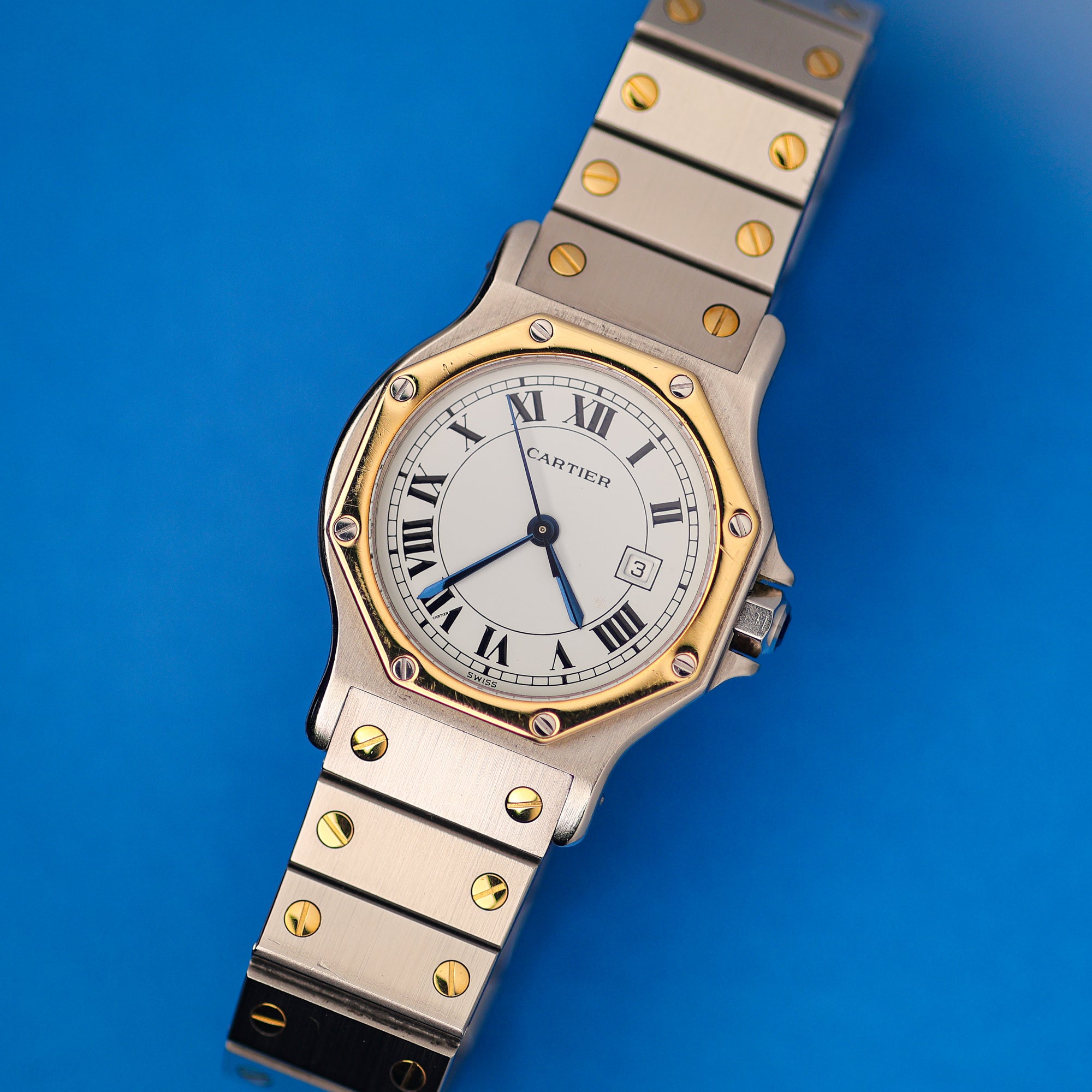Cartier Santos Octagon Ref. 2966 Steel and Gold