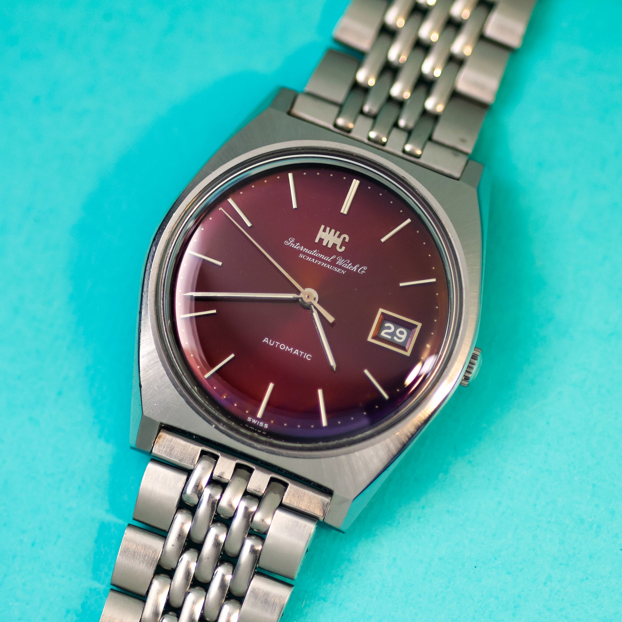 IWC Ref. 1833 'Tropical' Red Dial Gay Frères Bracelet