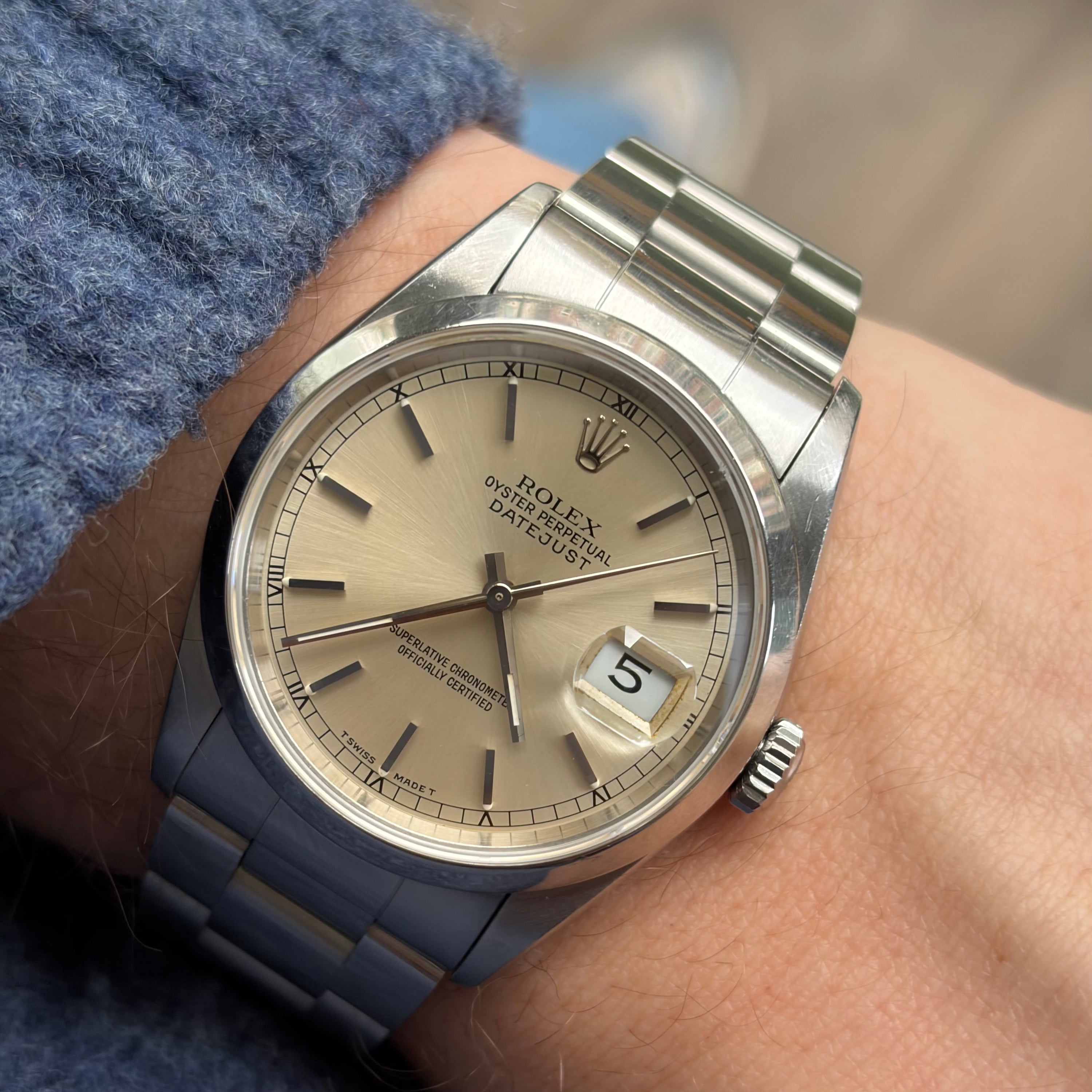 Rolex Datejust Ref. 16200 Warm Silver Dial