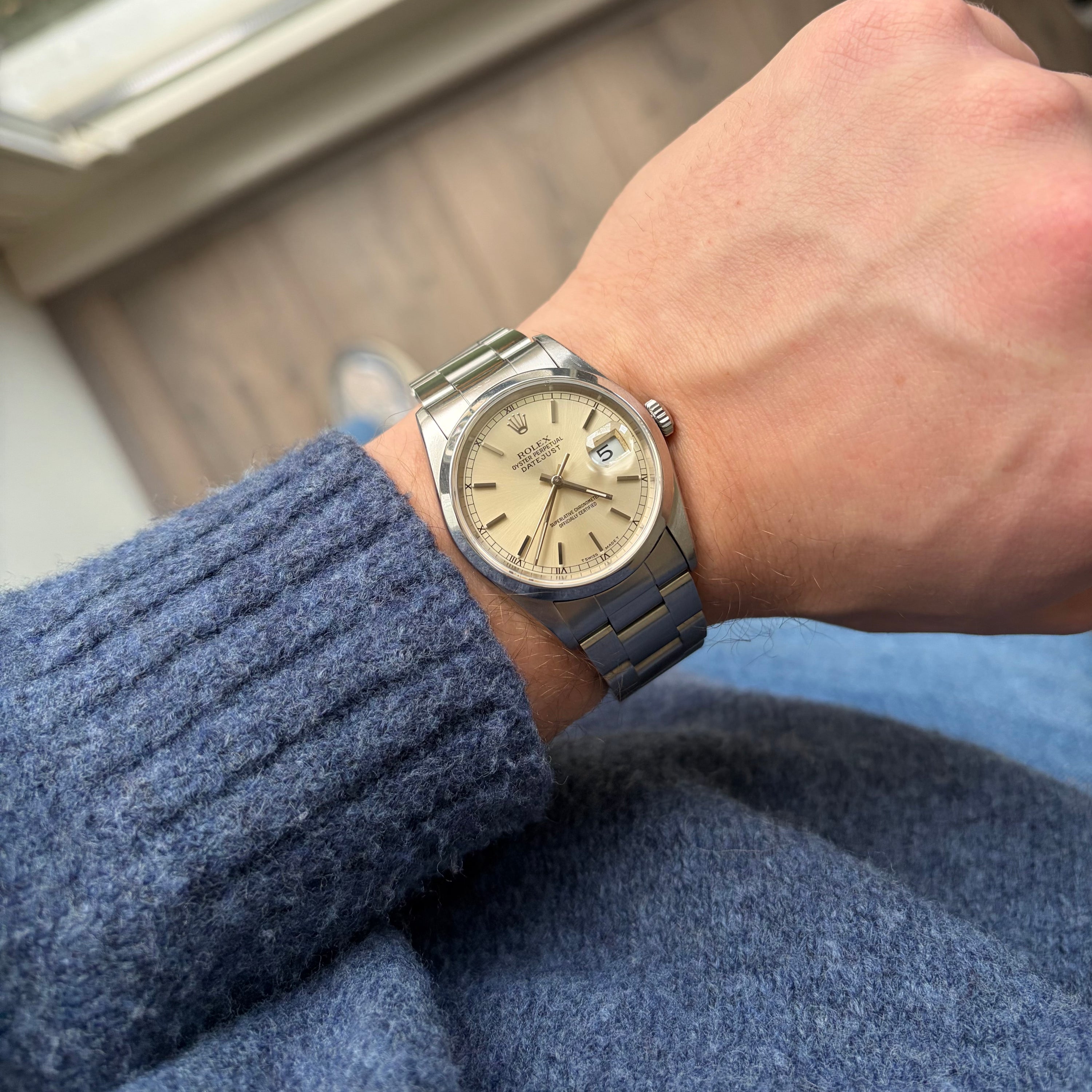 Rolex Datejust Ref. 16200 Warm Silver Dial