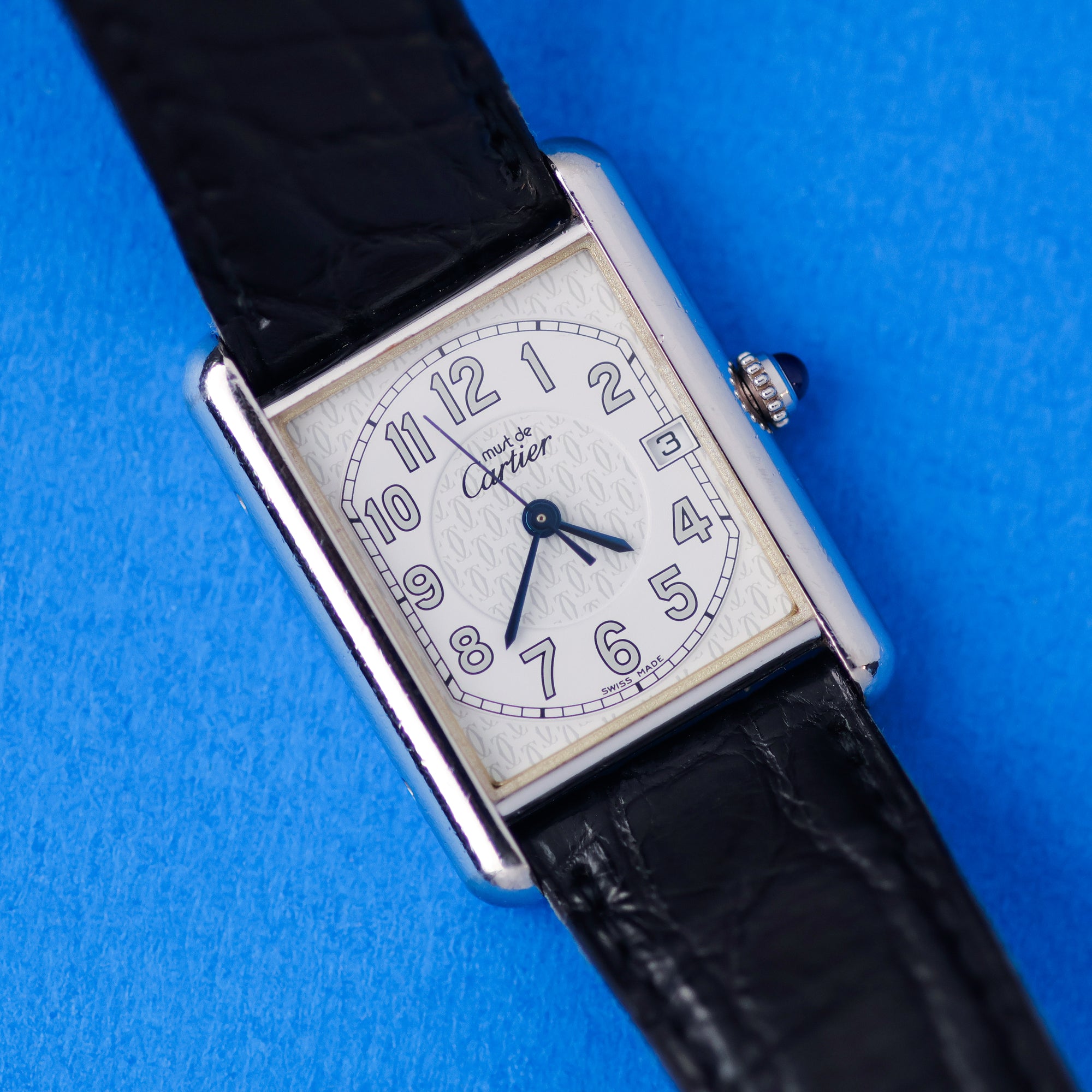 Cartier Tank Must Ref. 2414 'Large' White Logo Dial