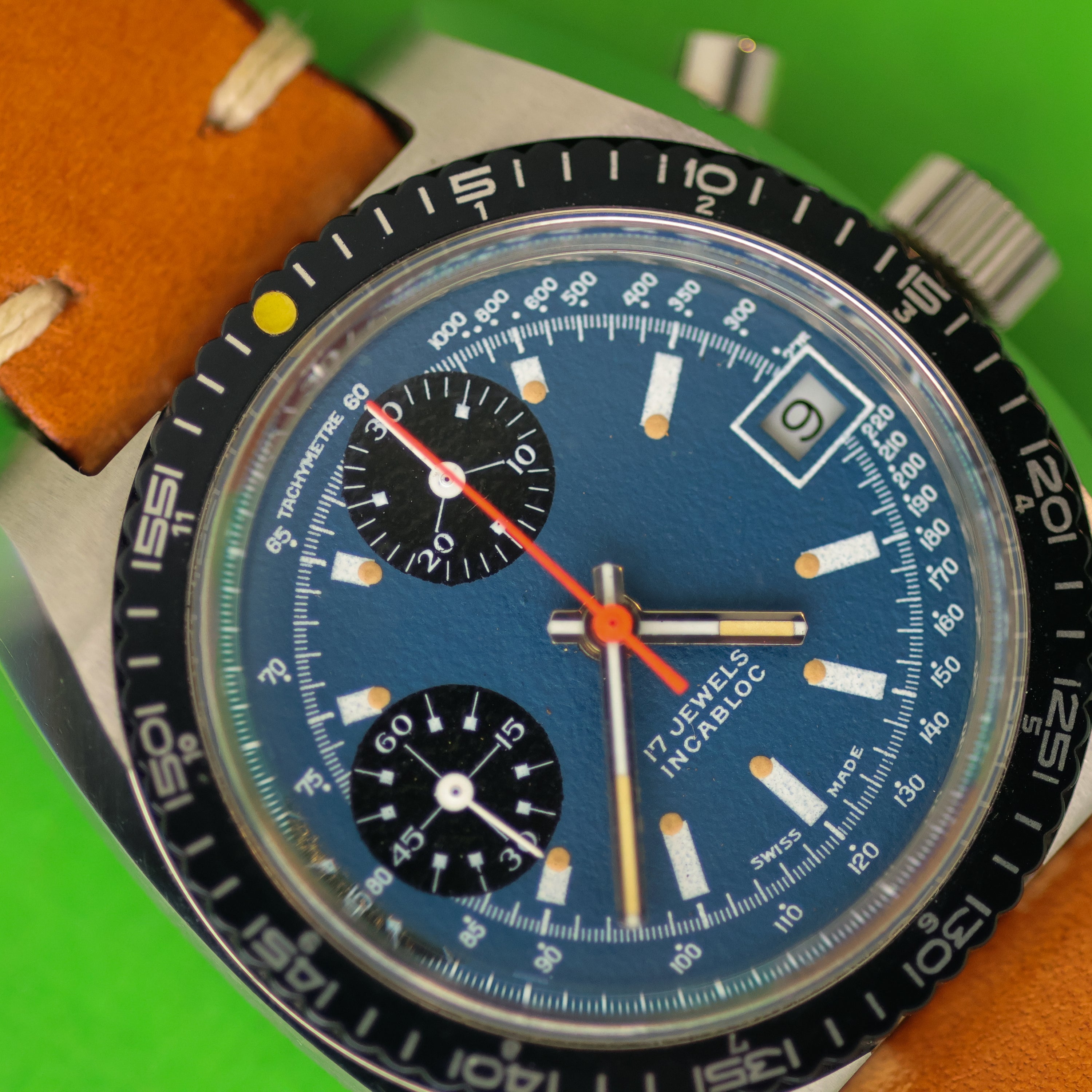 Nivada Sports Chrono Prototype Blue Dial 'NOS'