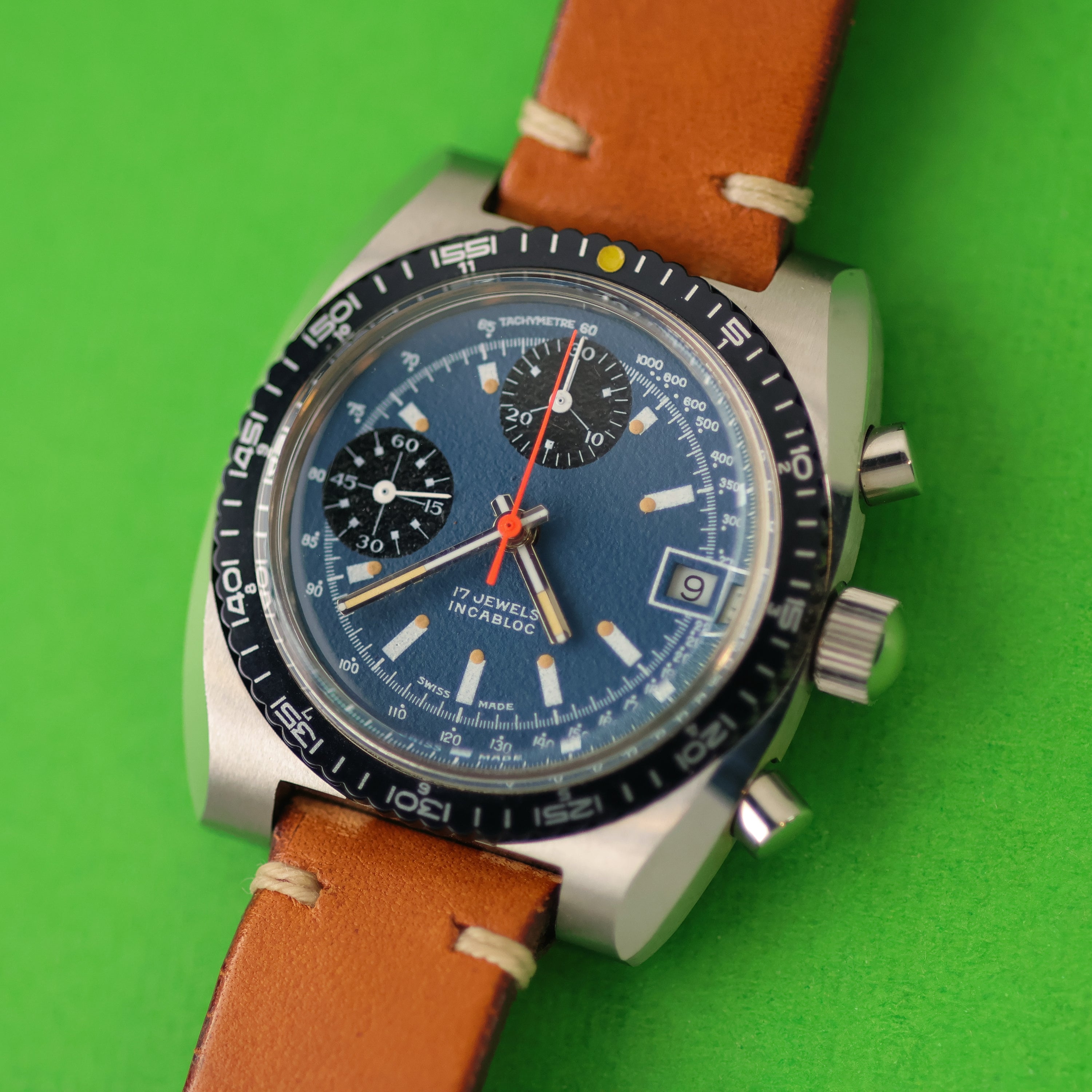 Nivada Sports Chrono Prototype Blue Dial 'NOS'