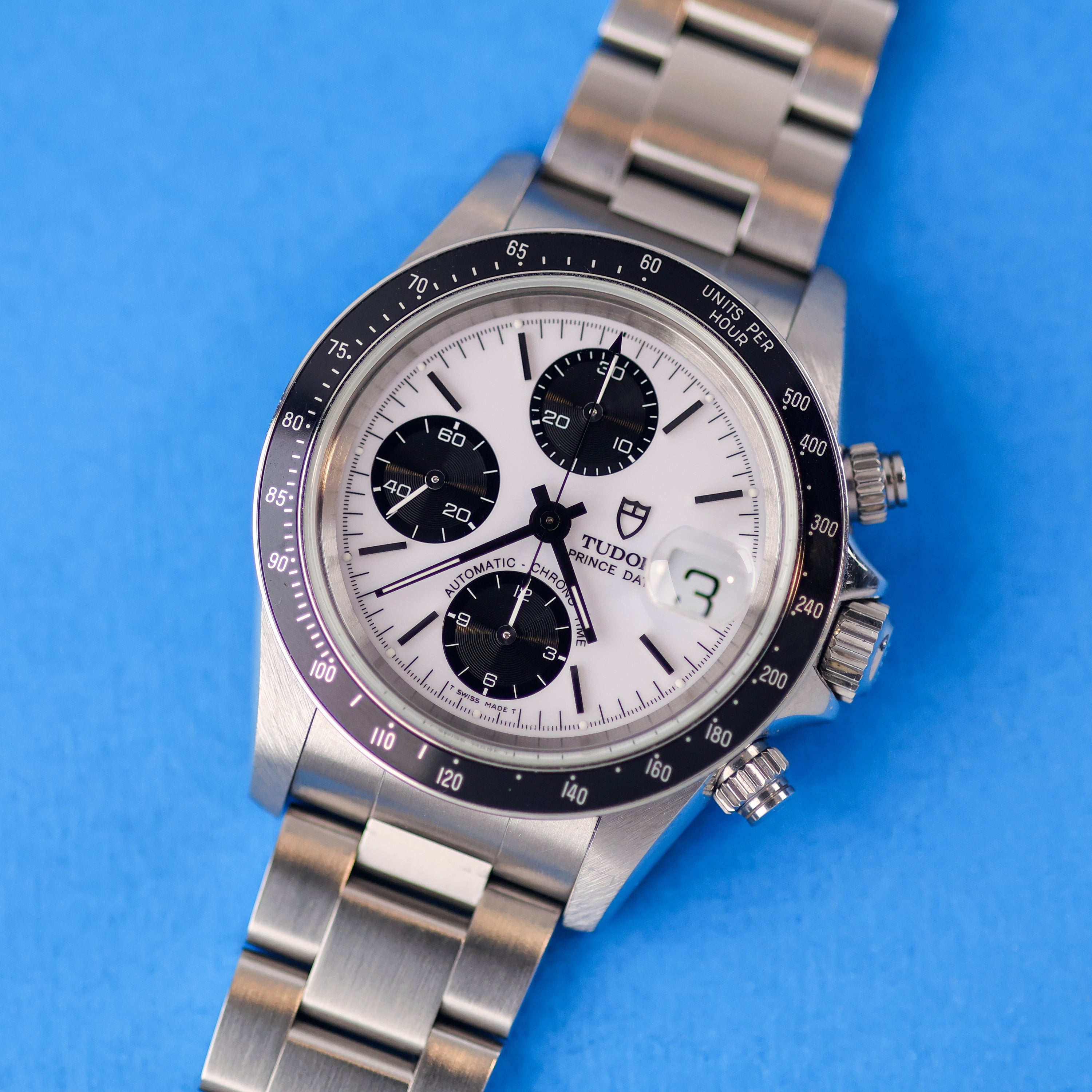 Tudor Prince Date Chrono Ref. 79260 White 'Porcelain' Dial