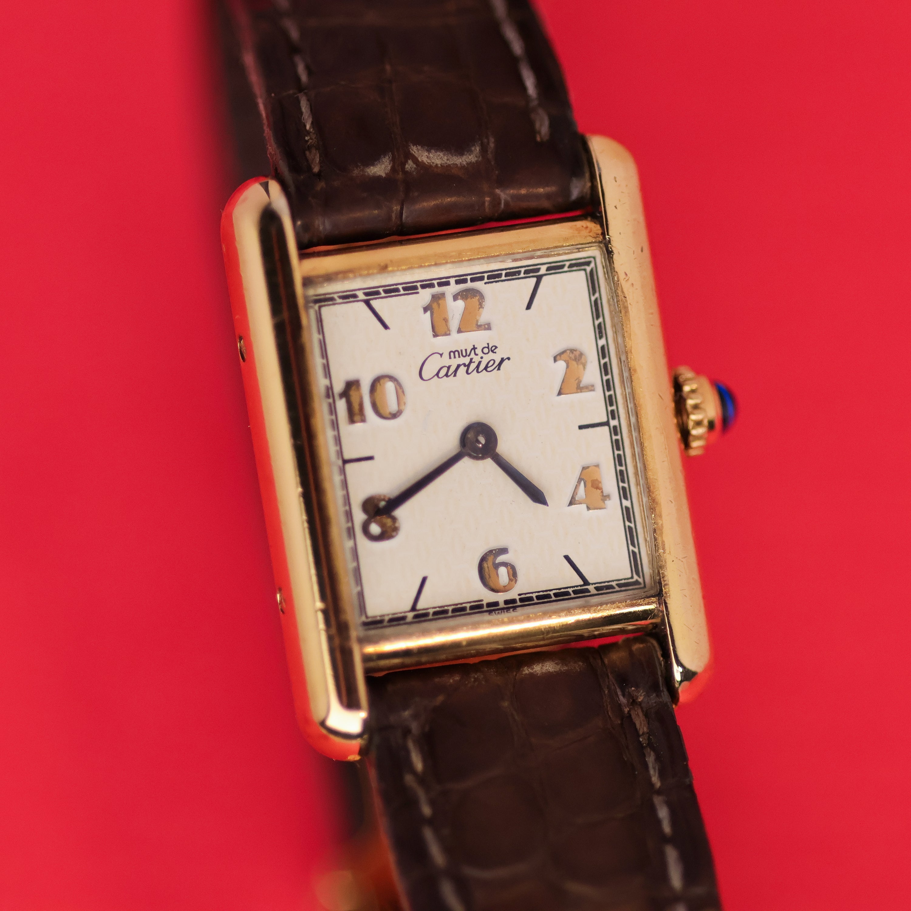 Cartier Must Tank Ref. 5057001 Cream Arabic Numerals Dial