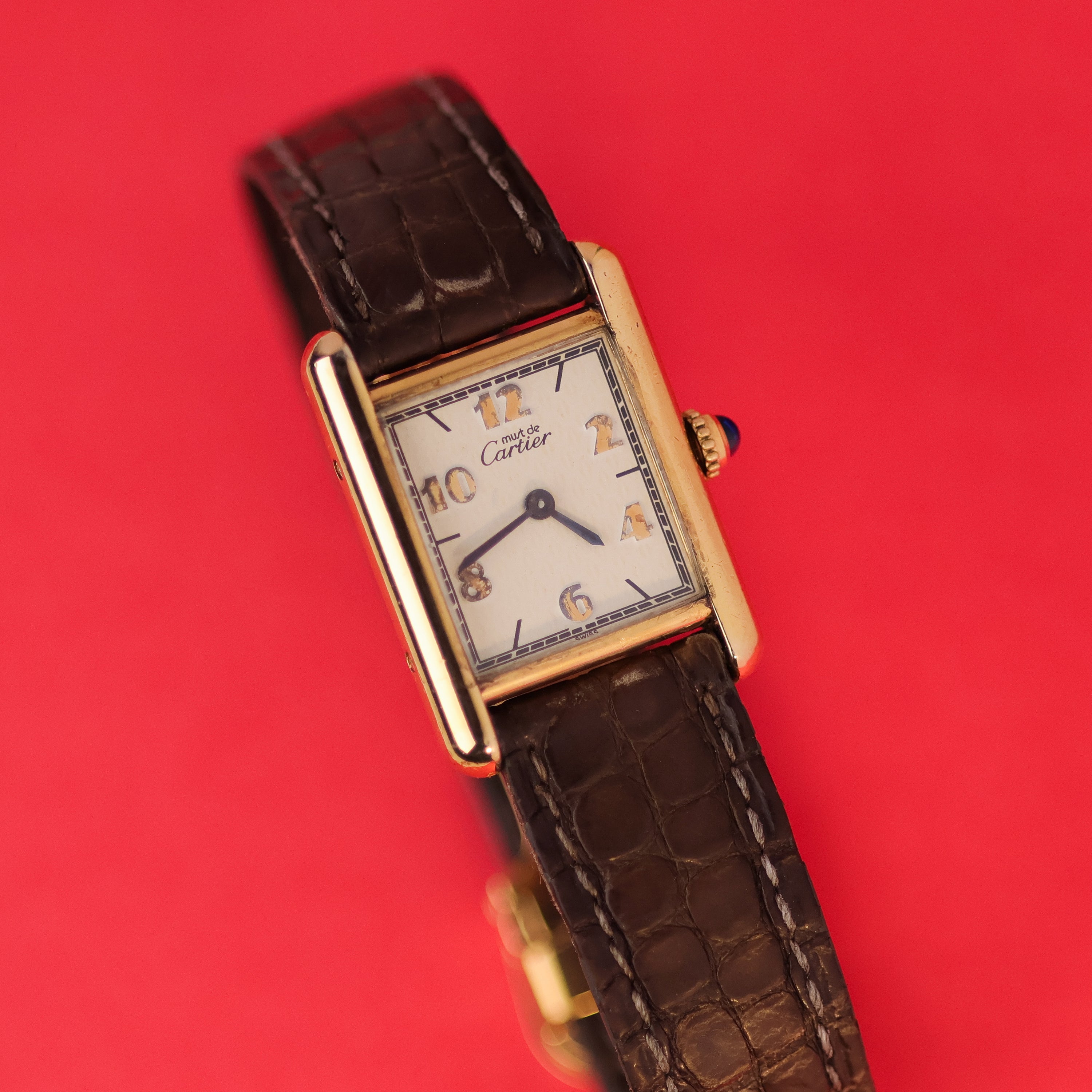 Cartier Must Tank Ref. 5057001 Cream Arabic Numerals Dial