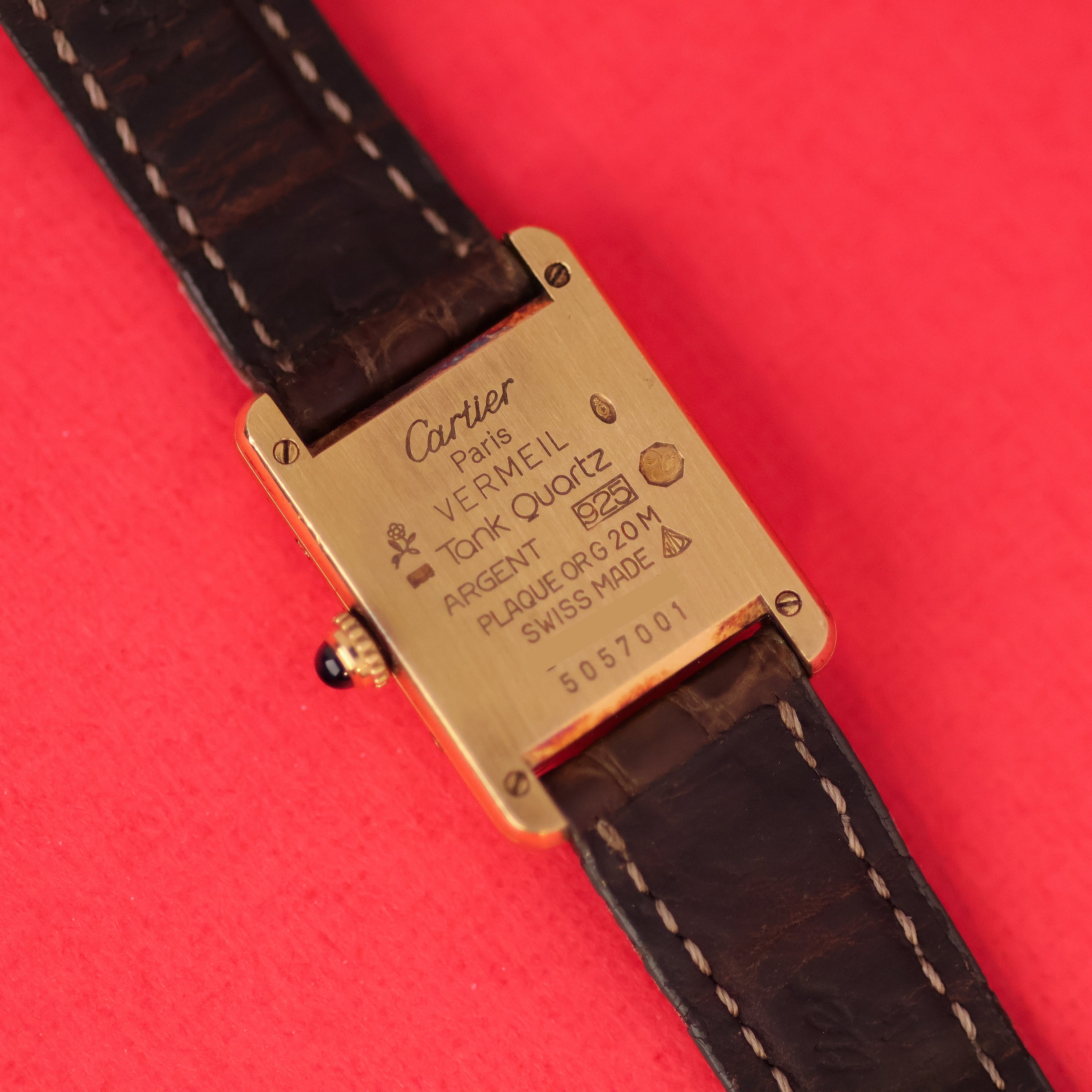 Cartier Must Tank Ref. 5057001 Cream Arabic Numerals Dial