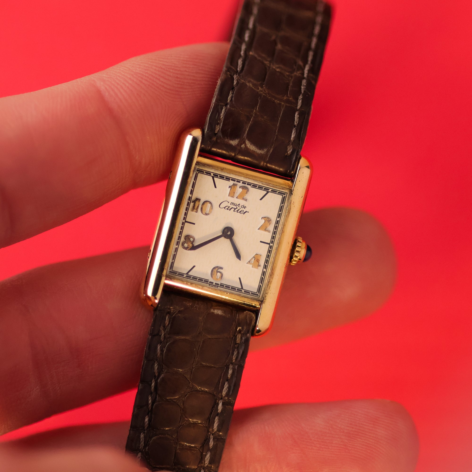 Cartier Must Tank Ref. 5057001 Cream Arabic Numerals Dial