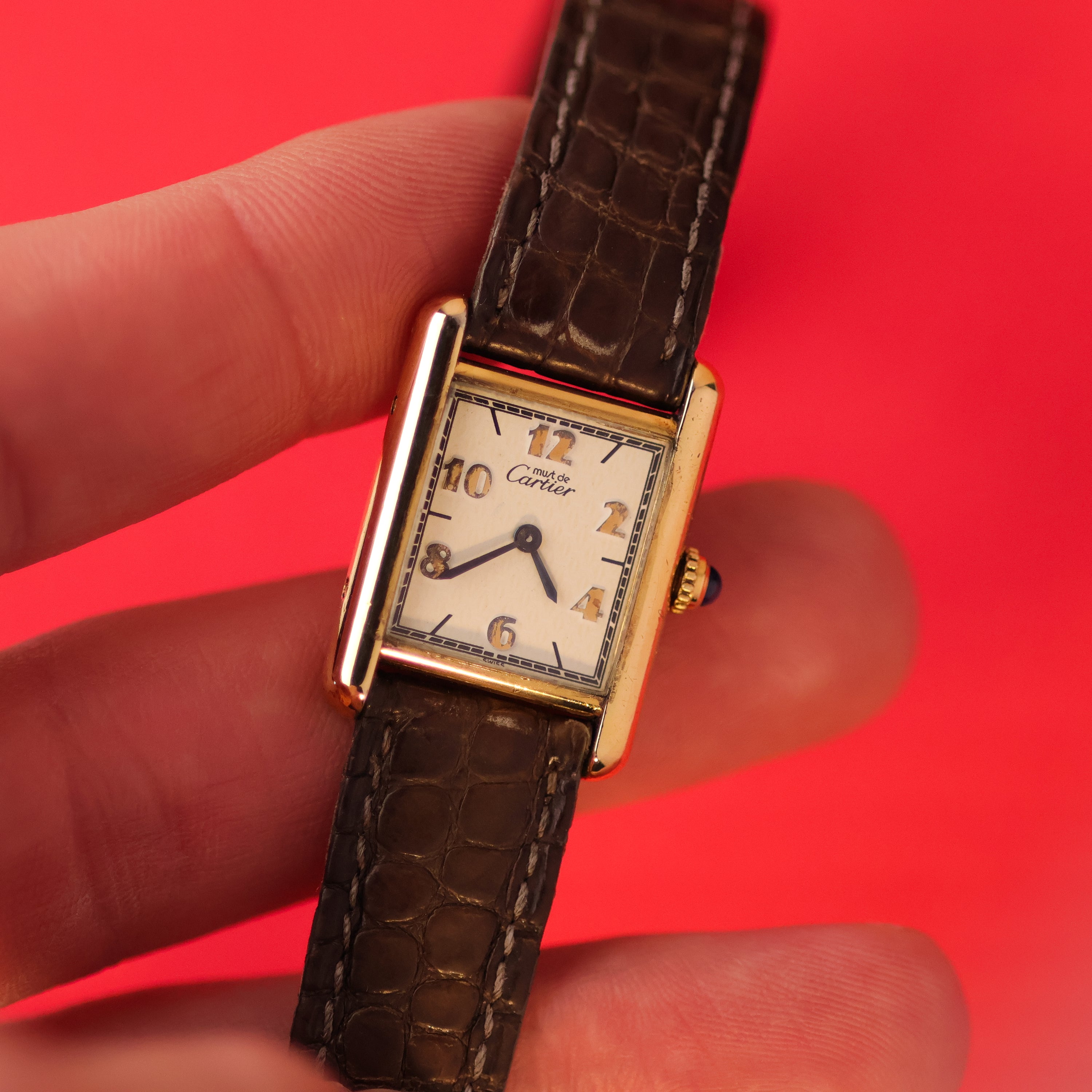 Cartier Must Tank Ref. 5057001 Cream Arabic Numerals Dial