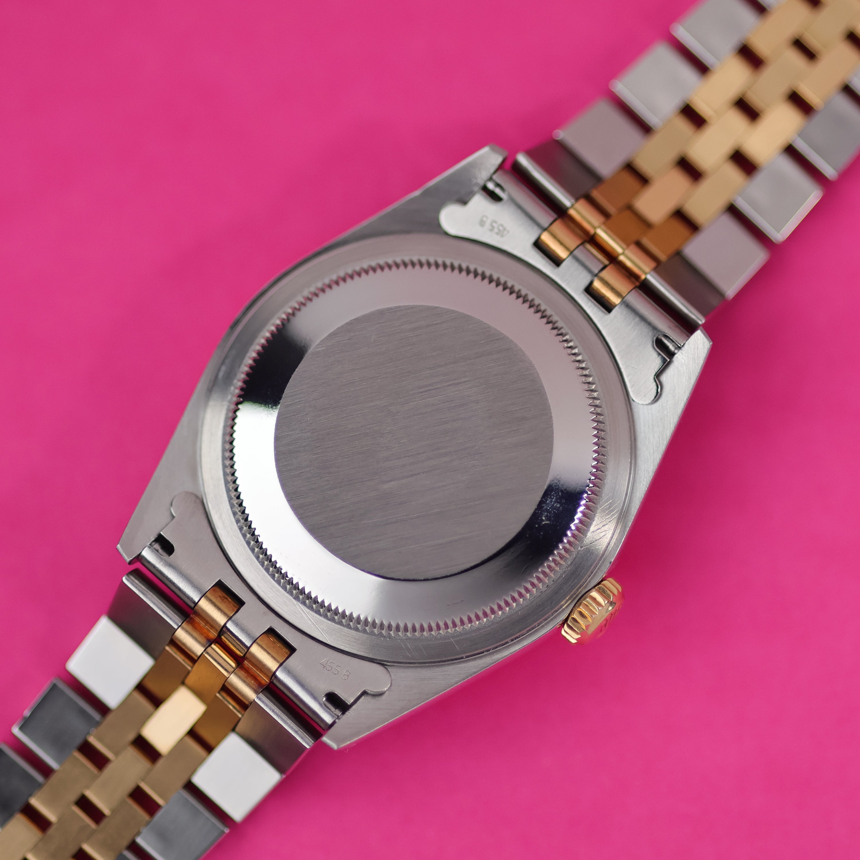 Rolex Datejust Ref. 16233 Steel and Gold Warm Patina Silver Dial