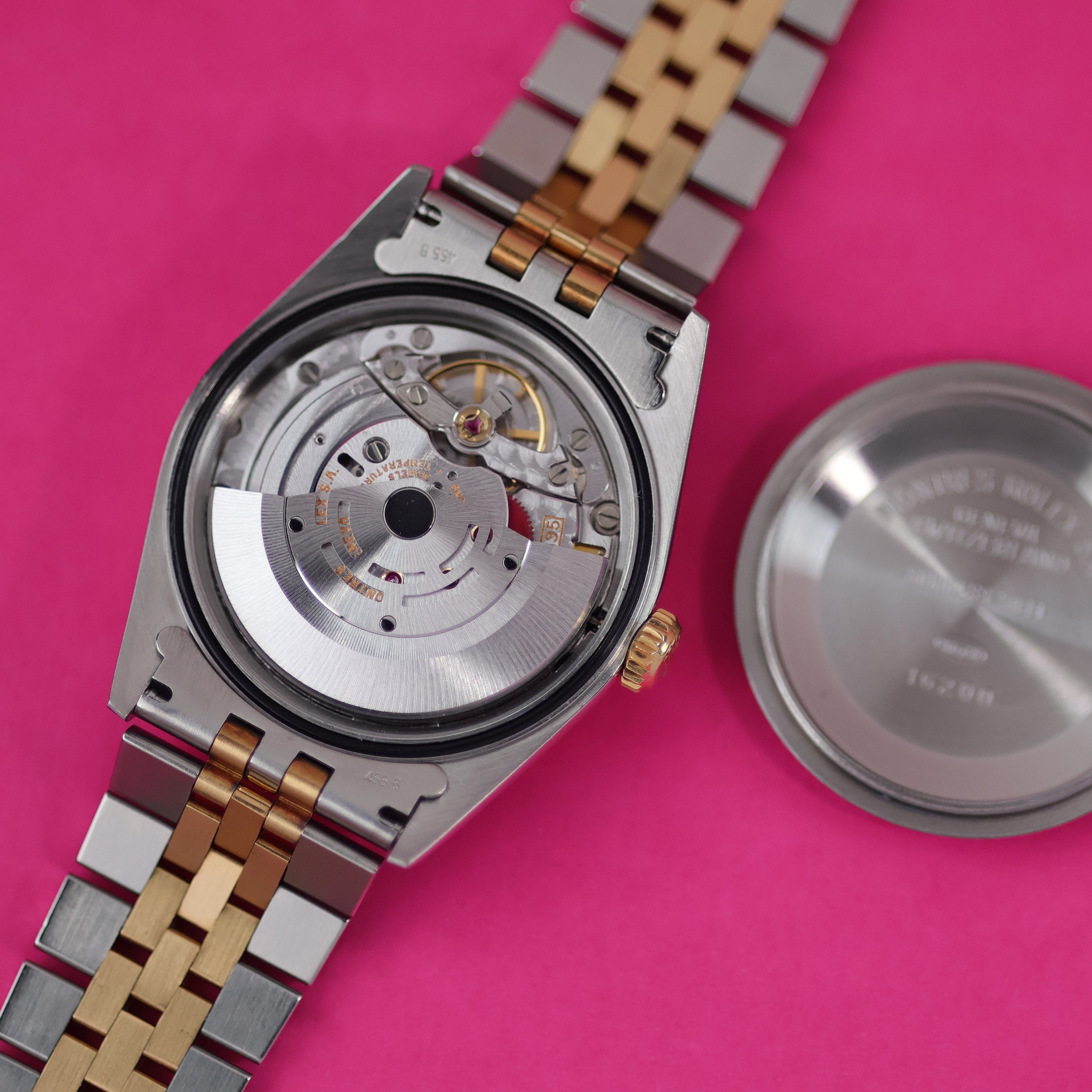 Rolex Datejust Ref. 16233 Steel and Gold Warm Patina Silver Dial