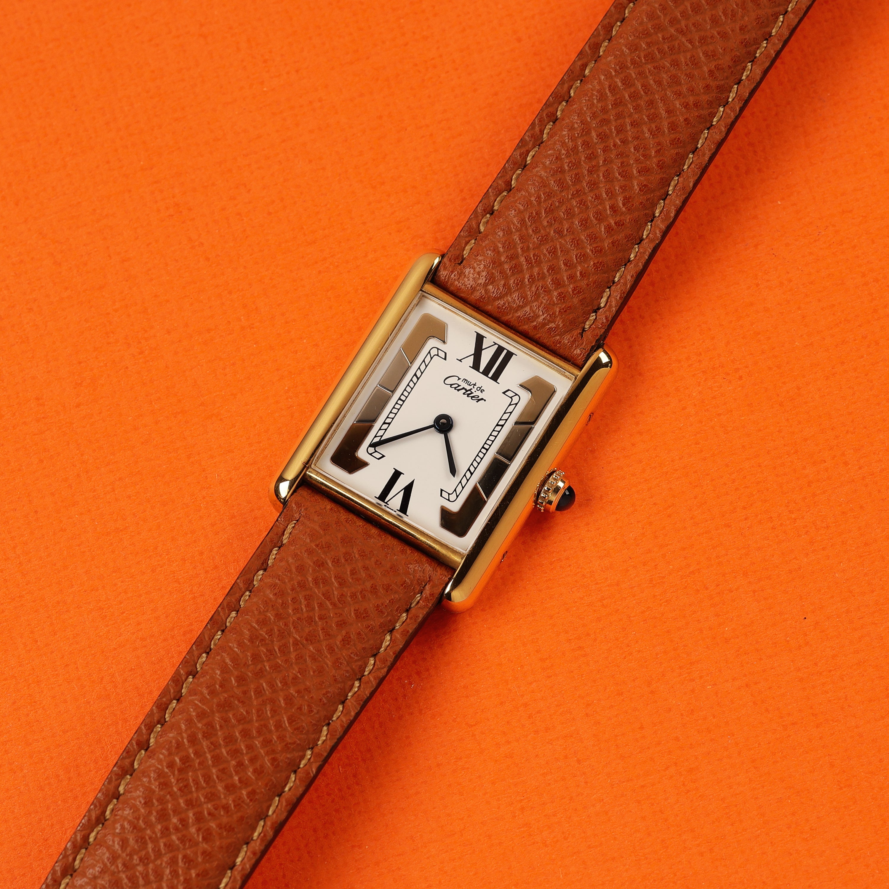 Cartier Must Tank Ref. 590005 White Trinity Dial
