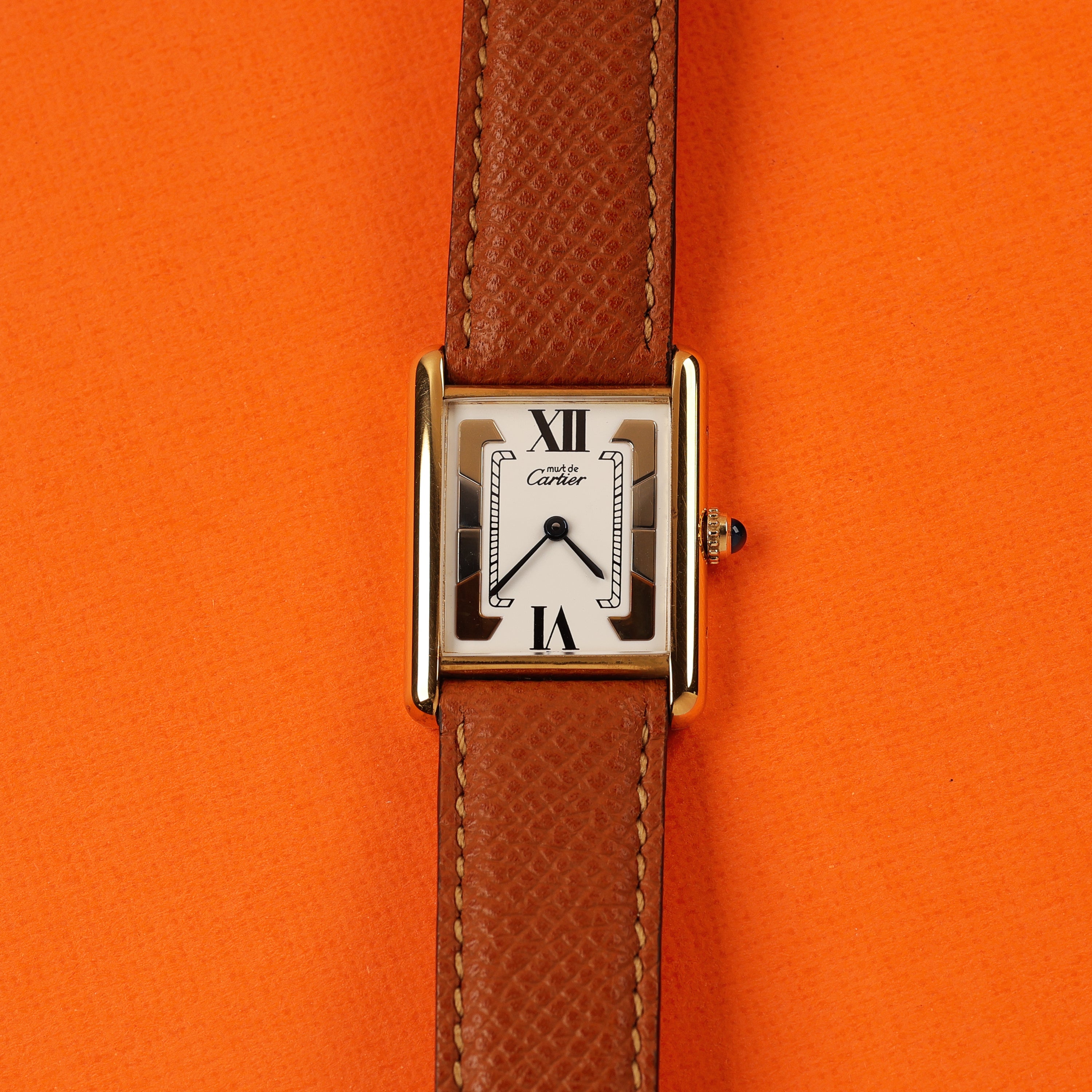 Cartier Must Tank Ref. 590005 White Trinity Dial