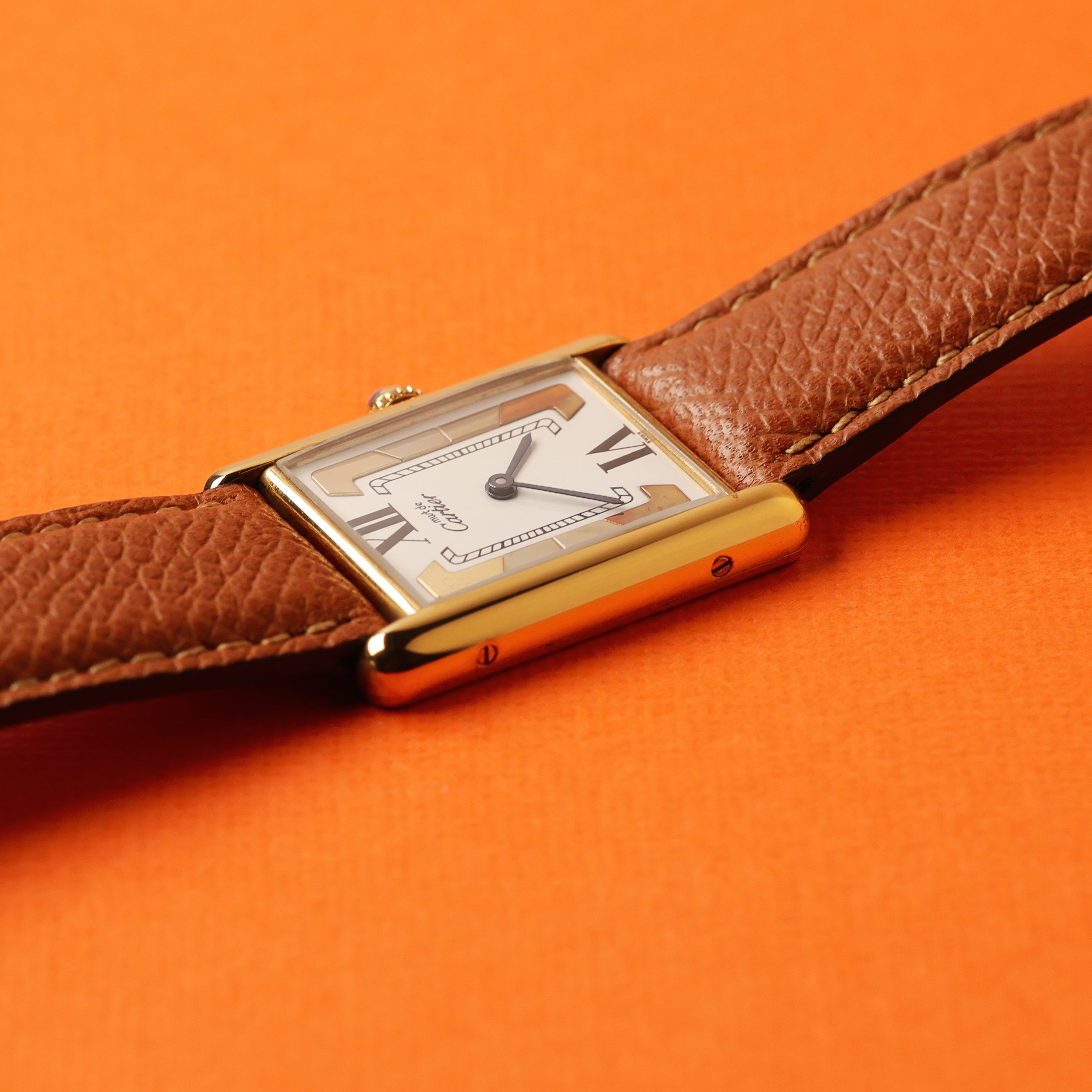 Cartier Must Tank Ref. 590005 White Trinity Dial