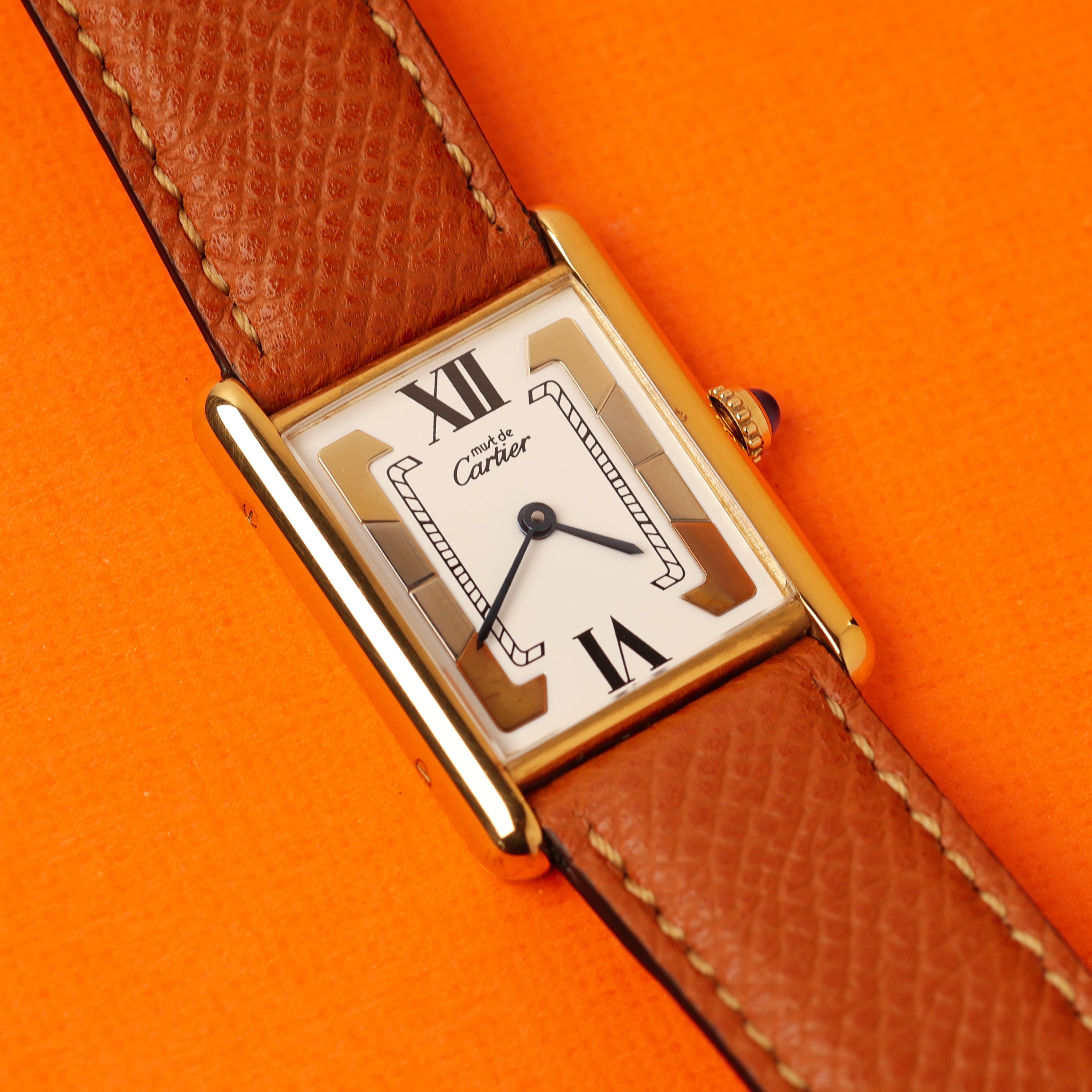 Cartier Must Tank Ref. 590005 White Trinity Dial