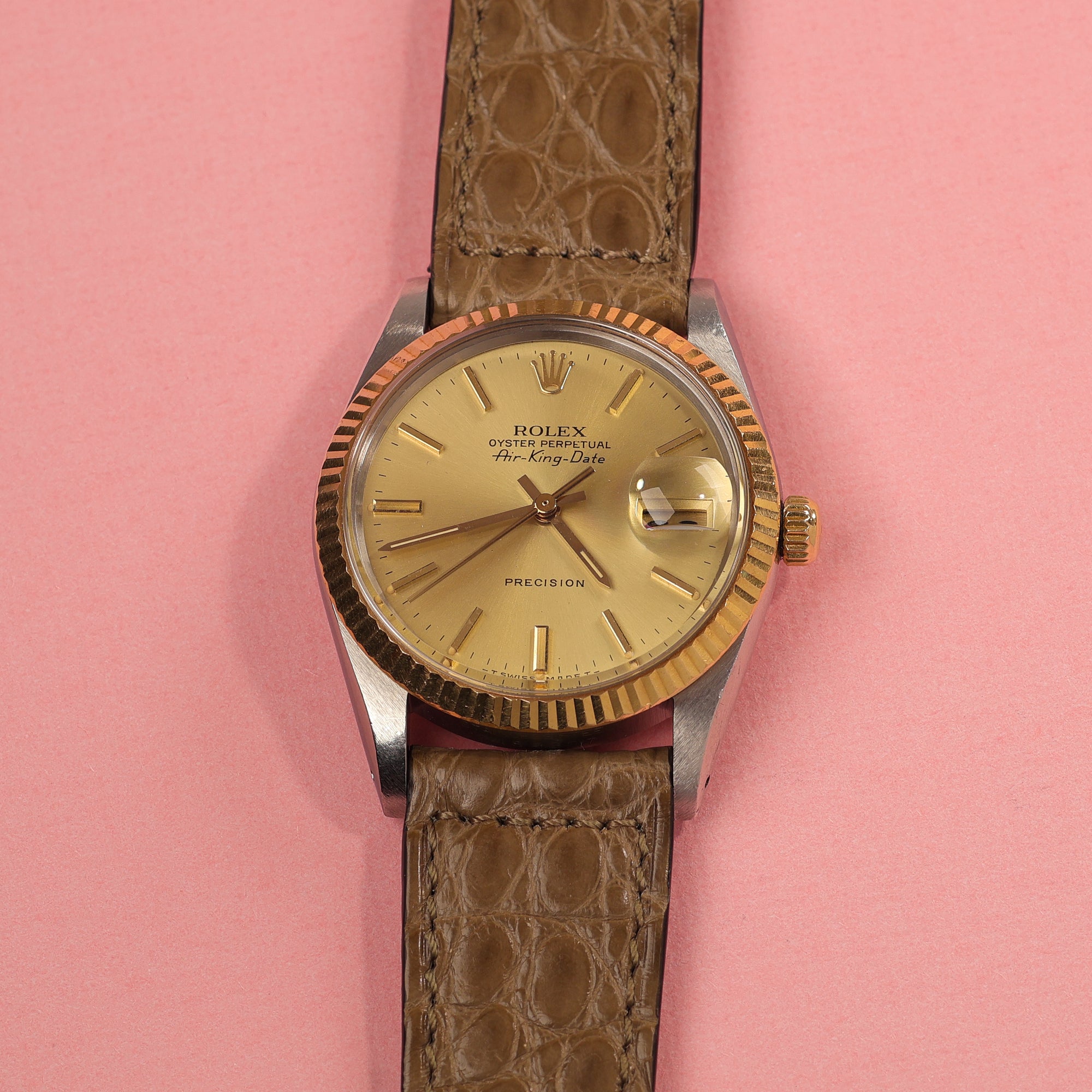 Rolex Air-King Date Ref. 5701 Steel and Gold With Papers