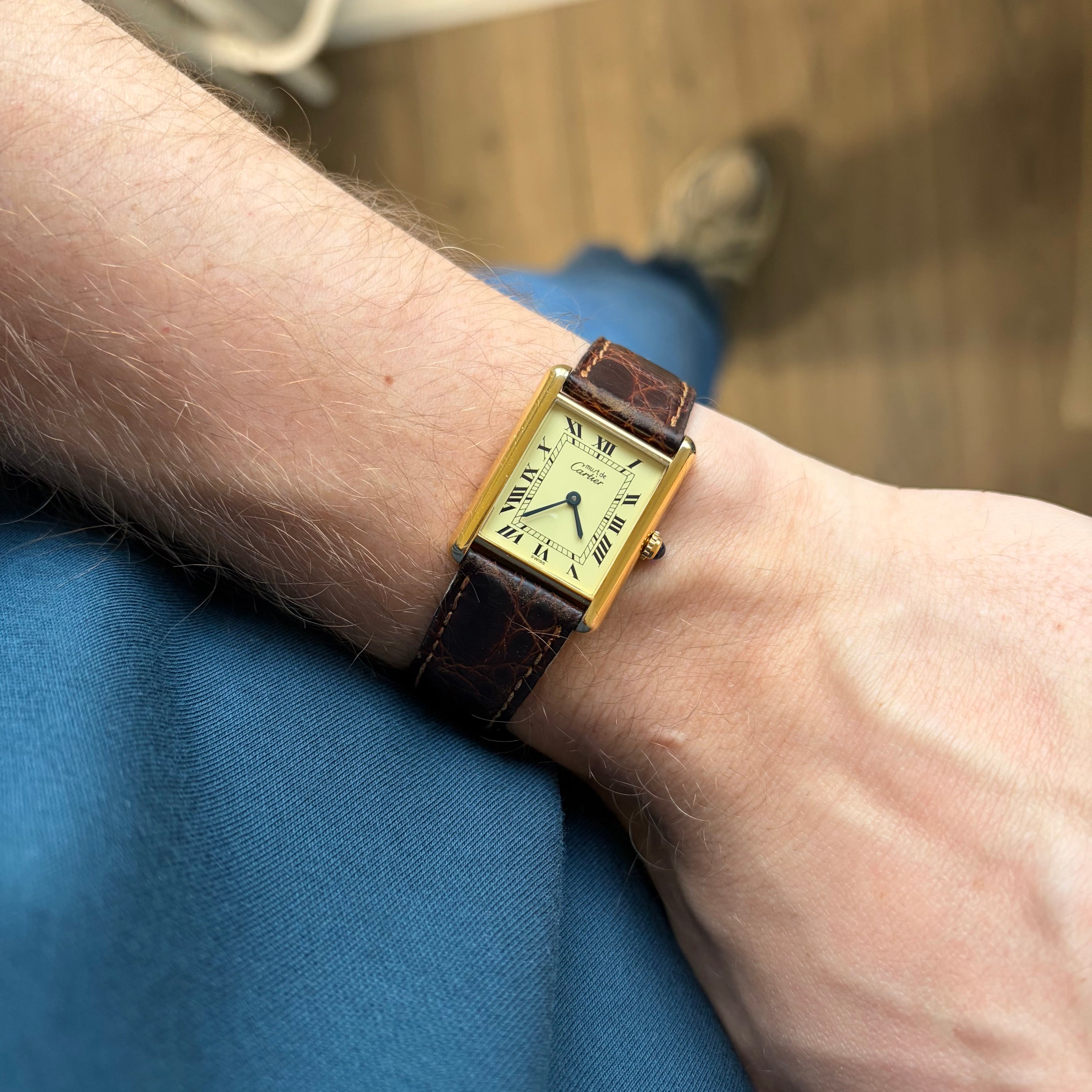 Cartier Tank Must Ref. 1615 Creamy White Roman Dial