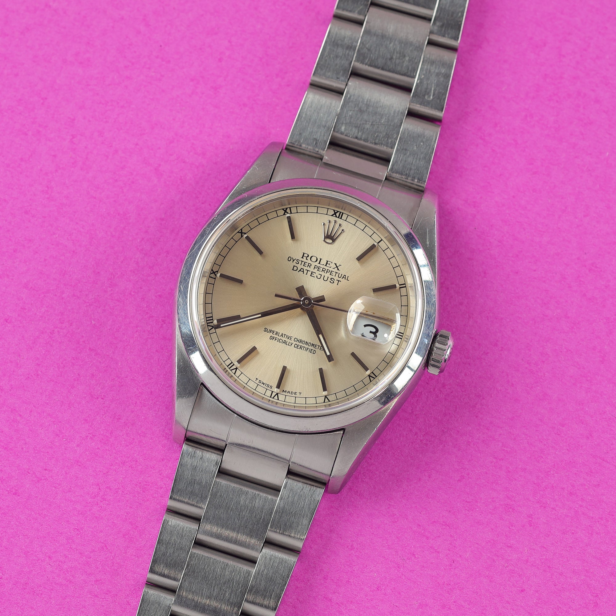 Rolex Datejust Ref. 16200 Warm Silver Dial