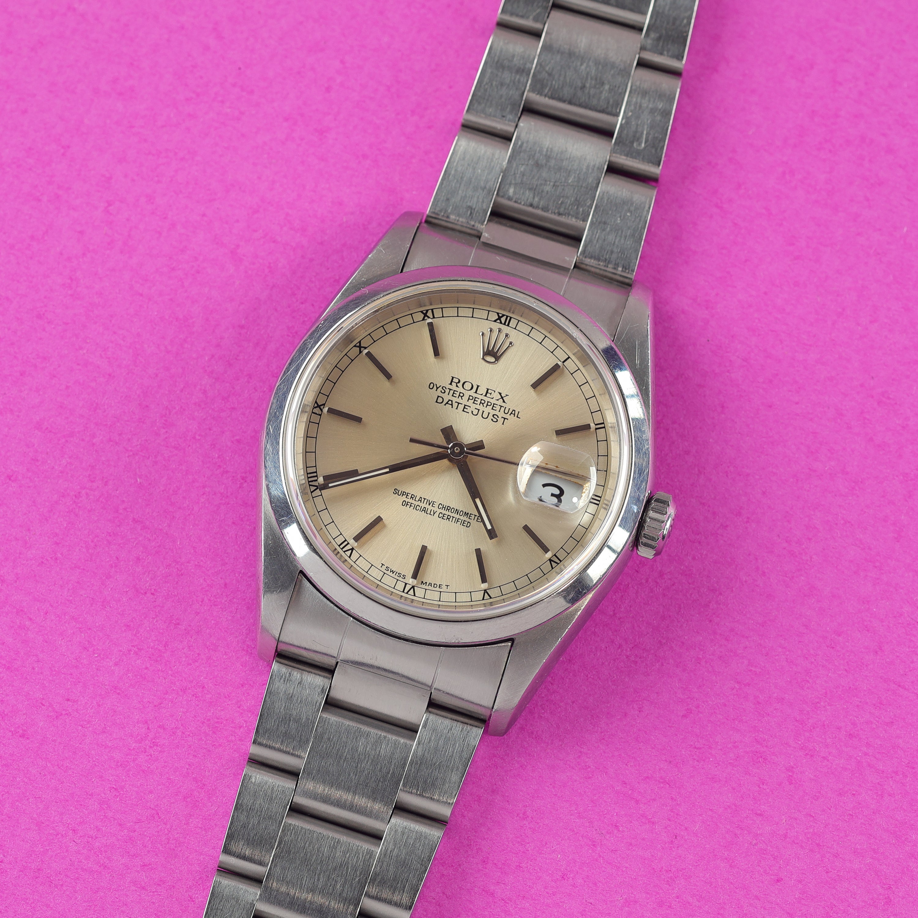 Rolex Datejust Ref. 16200 Warm Silver Dial