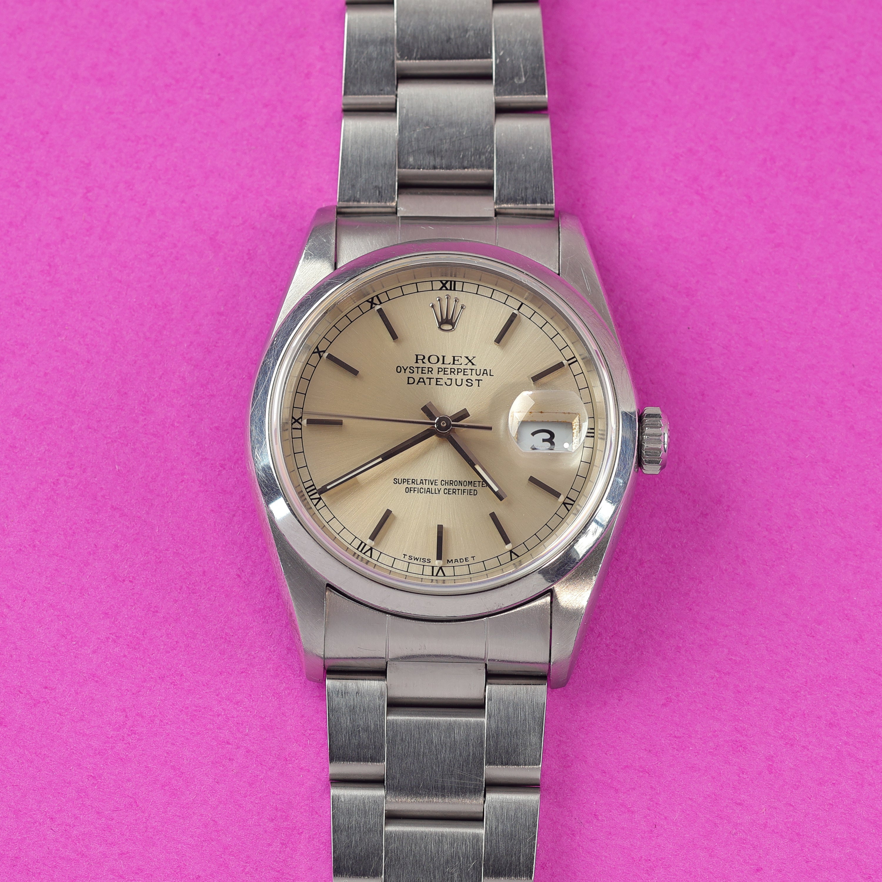 Rolex Datejust Ref. 16200 Warm Silver Dial