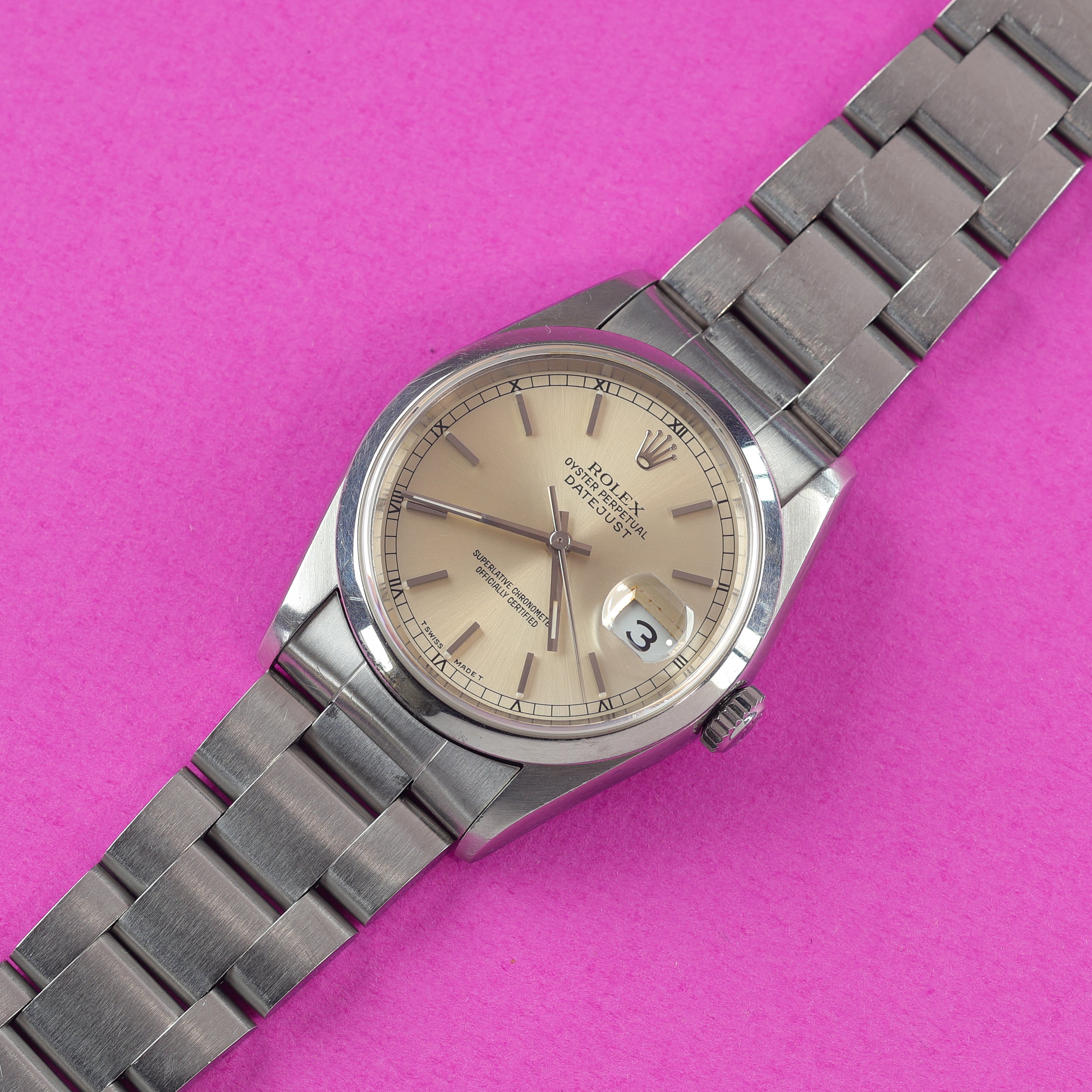 Rolex Datejust Ref. 16200 Warm Silver Dial