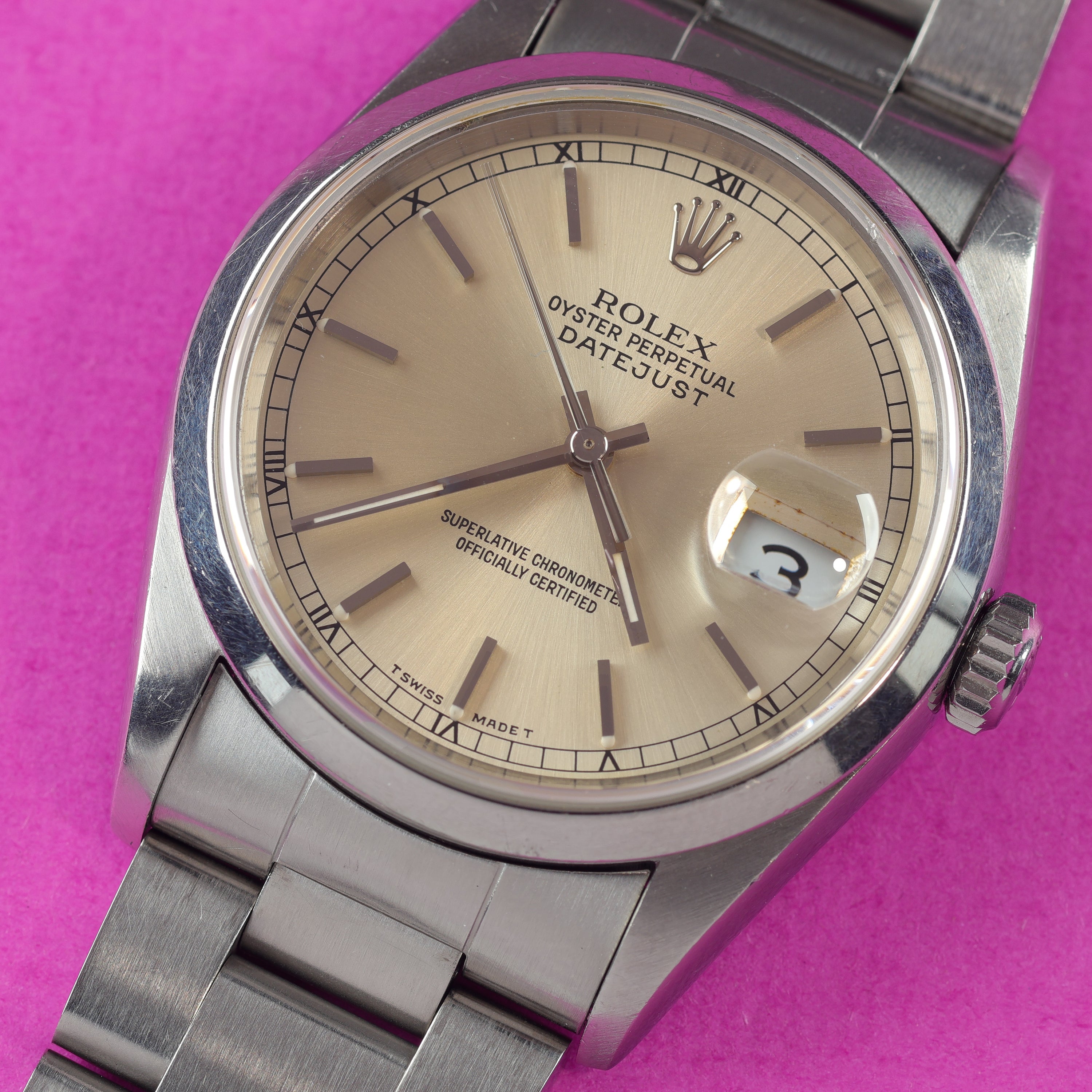 Rolex Datejust Ref. 16200 Warm Silver Dial